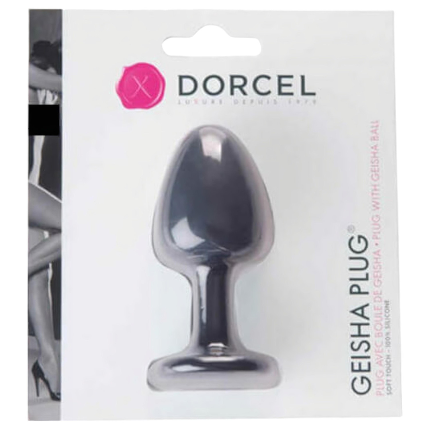 Dorcel Geisha Plug M - guľôčkový análny kolík (čierny)