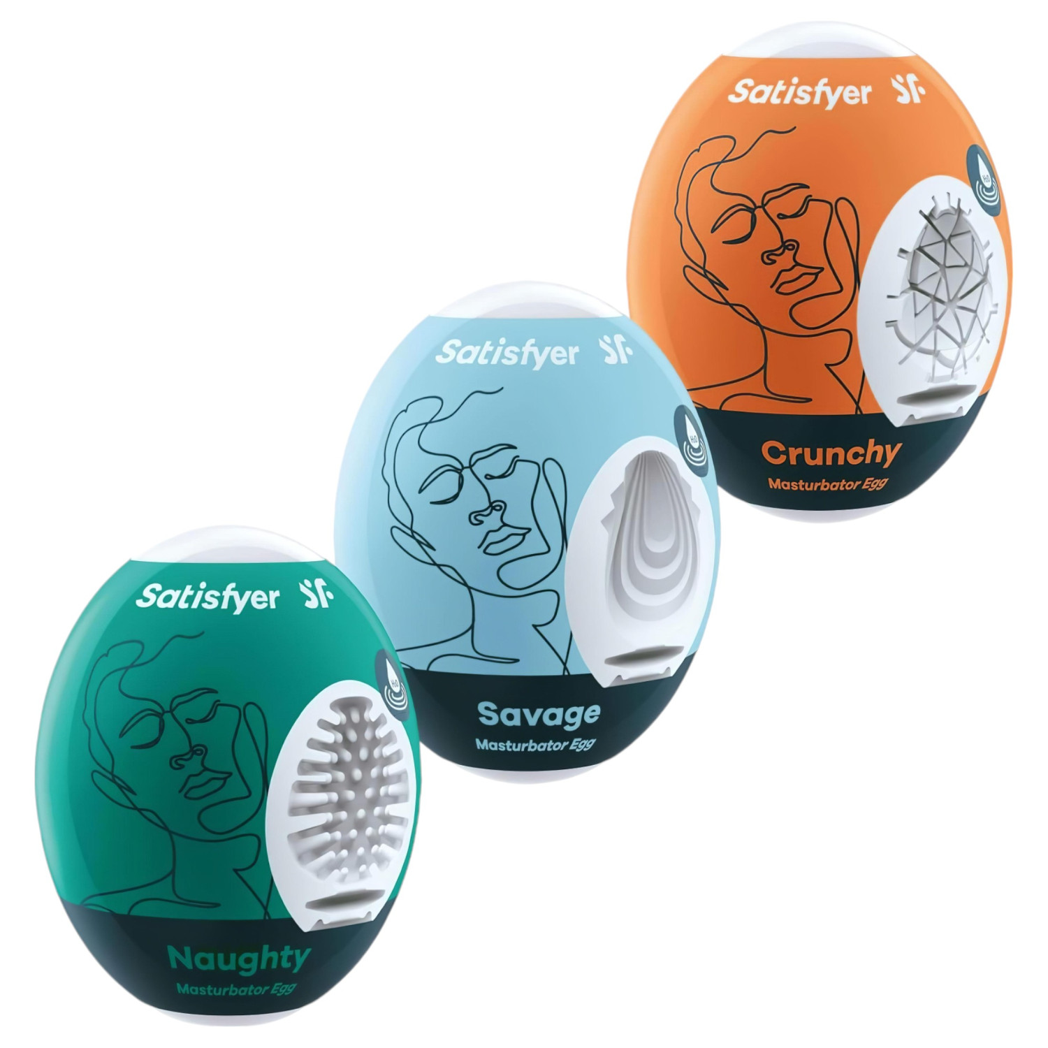 Satisfyer Egg NSC - masturbátor vajíčko set 3 ks