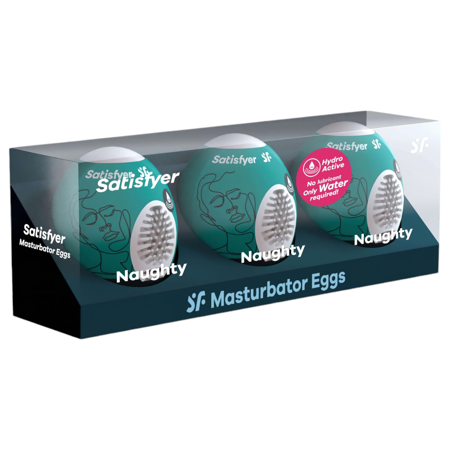 Satisfyer Egg Naughty - sada vajcovitých masturbátorov (3 ks)