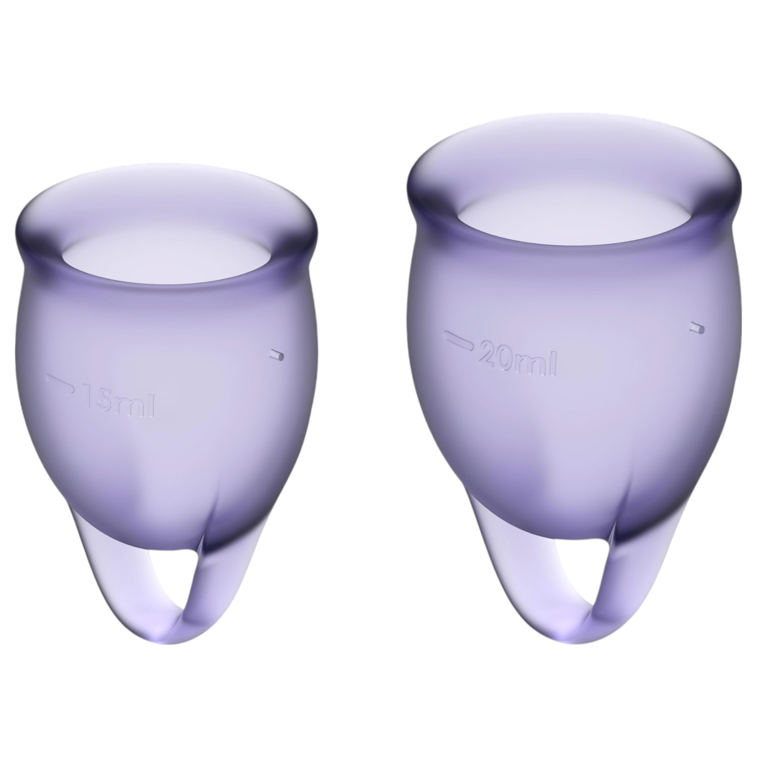 Satisfyer Feel Confident - menštruačný kalíšok set - fialový