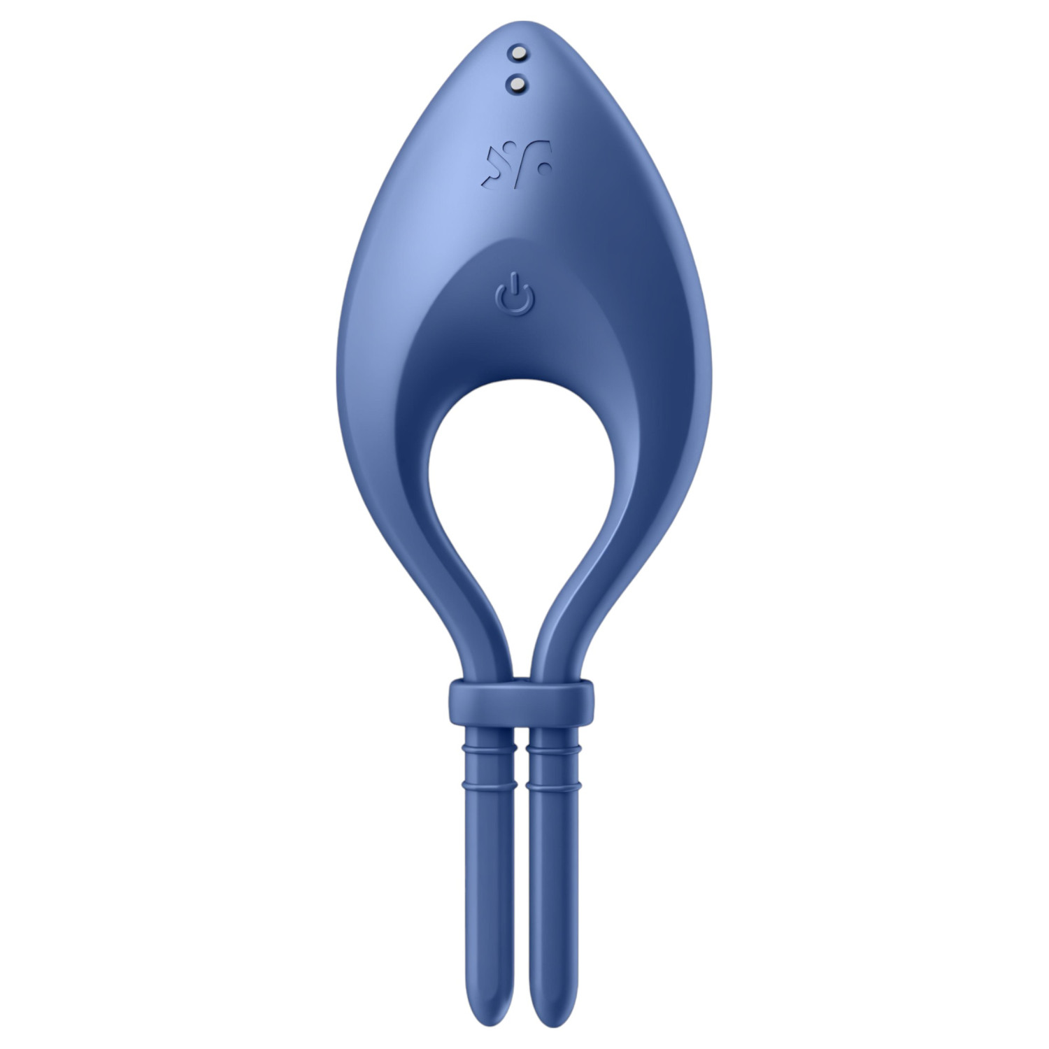 Satisfyer Bullseye - vibračný erekčný krúžok - inteligentný - modrý