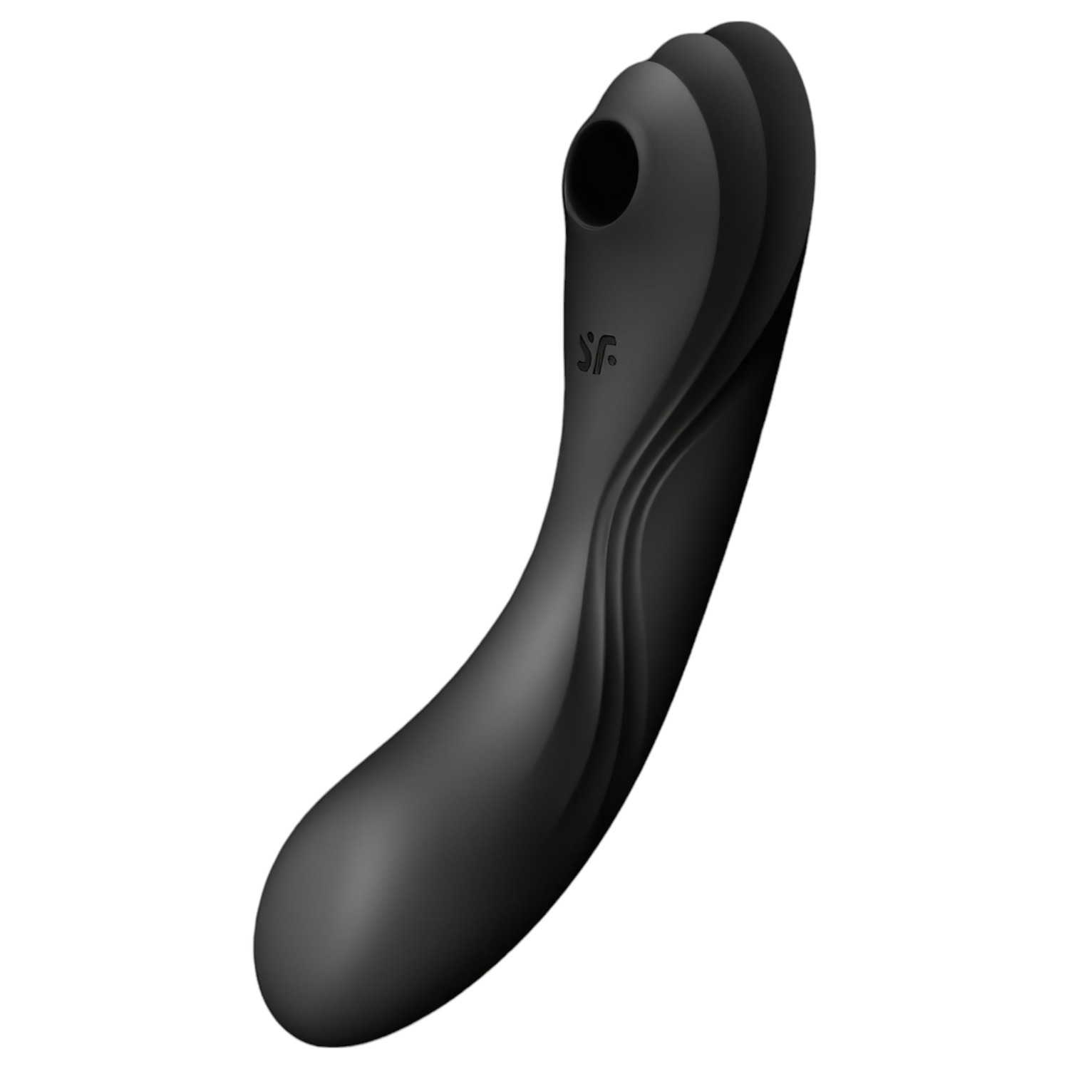 Satisfyer Curvy Trinity 4 - vzduchový 2v1 vibrátor (čierny)