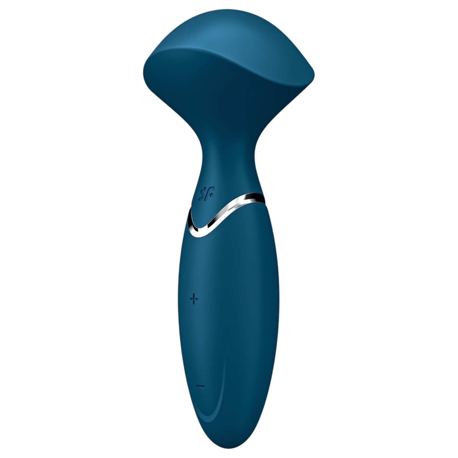 Satisfyer Mini Wand-er - vodeodolný masážny vibrátor - modrý