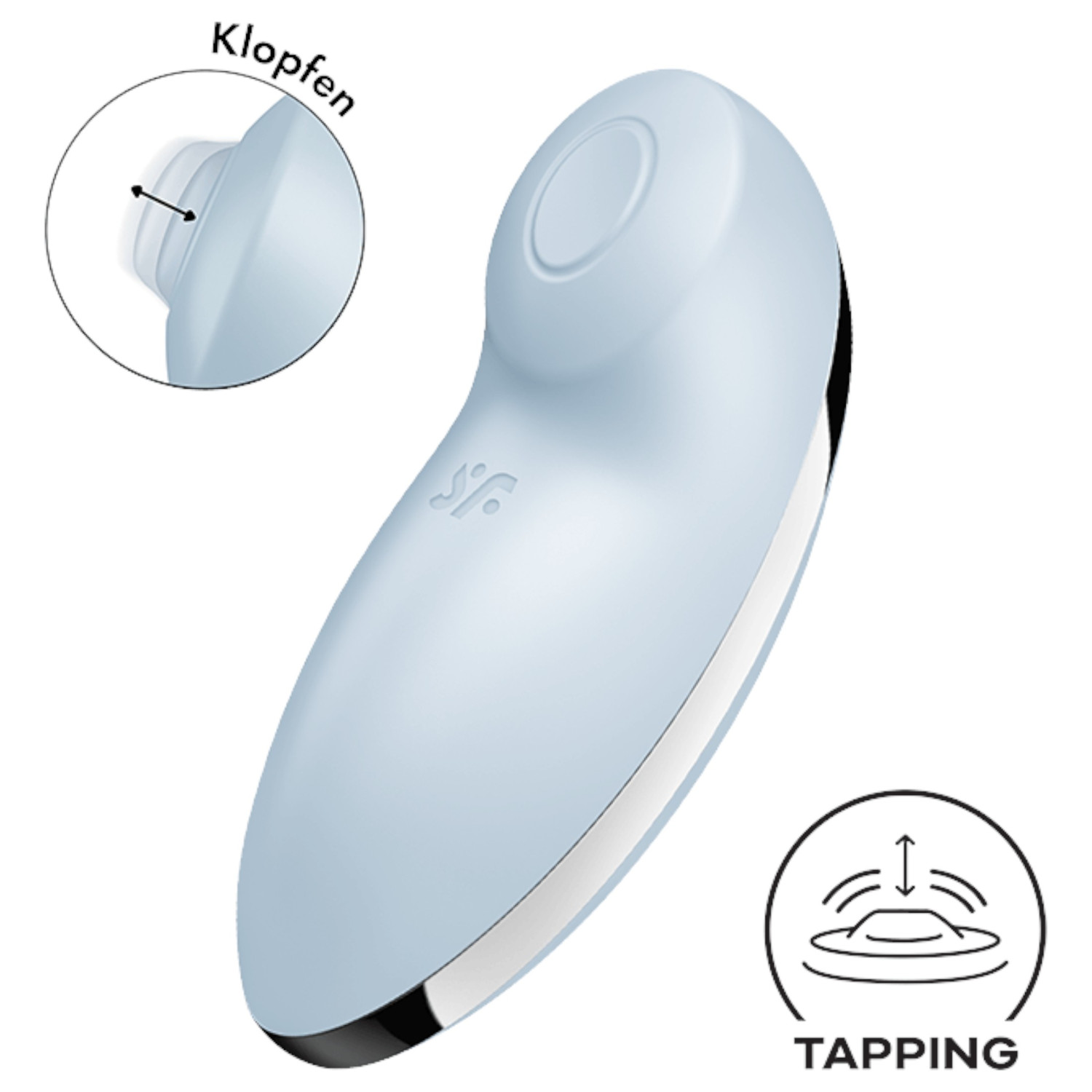 Satisfyer - vibrátor a stimulátor klitorisu 2v1 - modrý