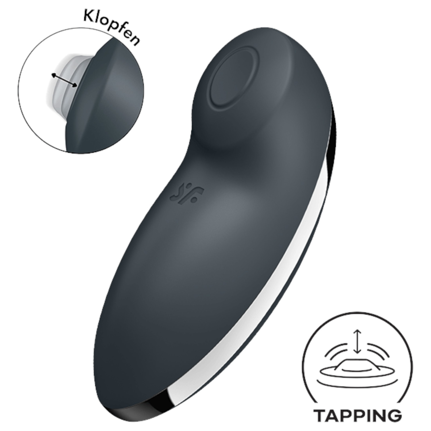 Satisfyer Tap & Climax 2 - vibrátor na klitoris a stimulátor - 2v1