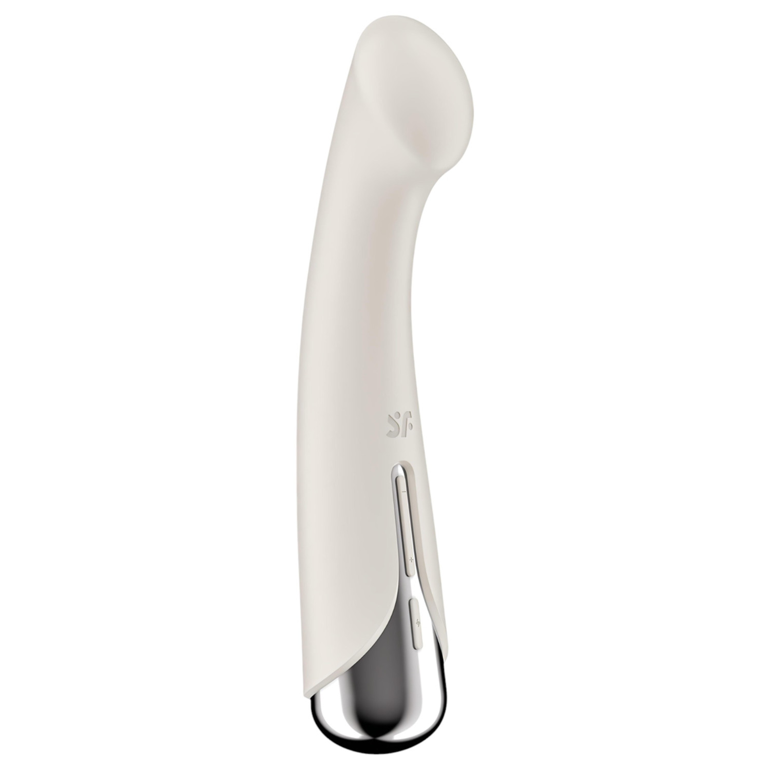 Satisfyer - vibrátor na bod G s rotačnou hlavou - béžový