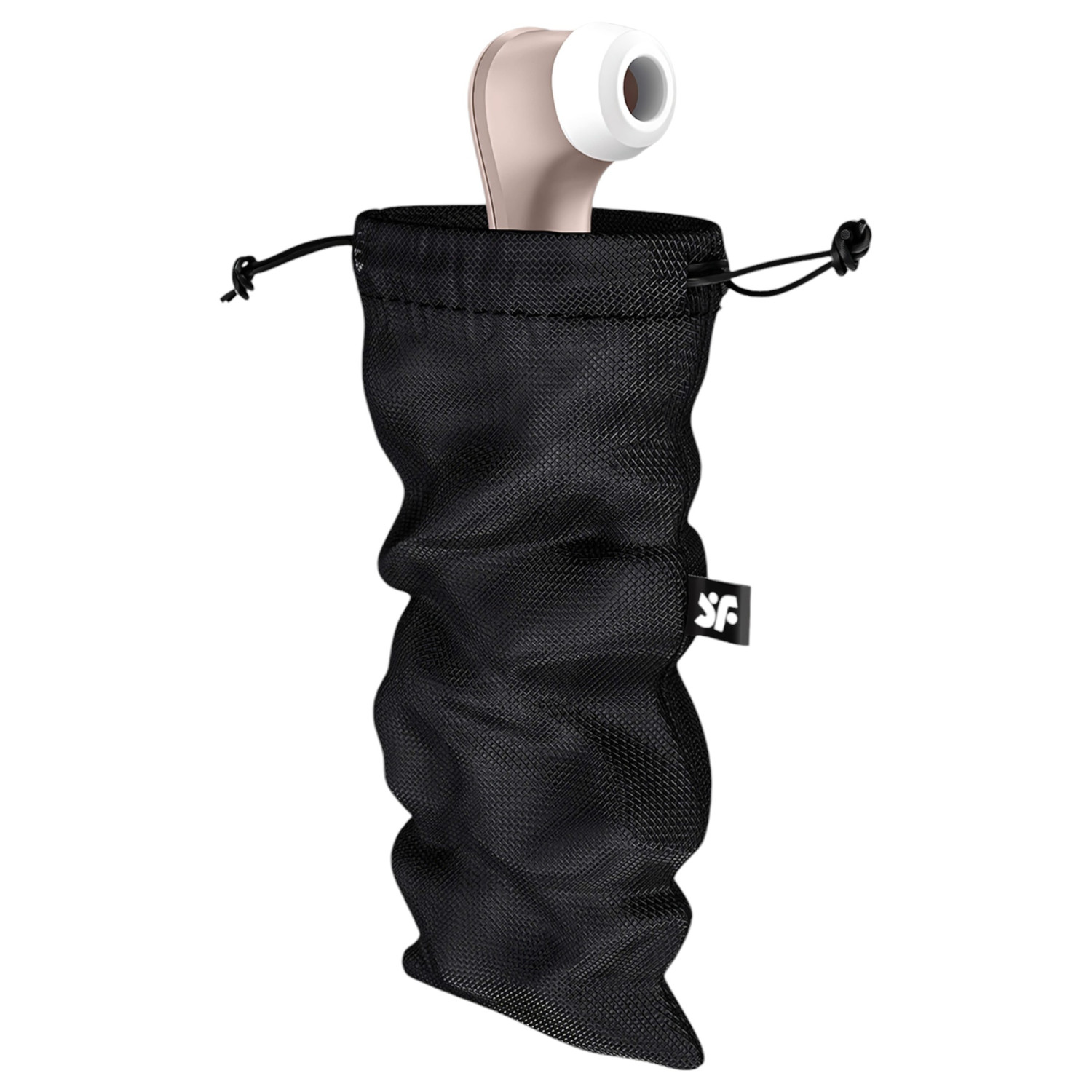 Satisfyer Treasure Bag L - diskrétne úložné vrecko - stredné - čierne