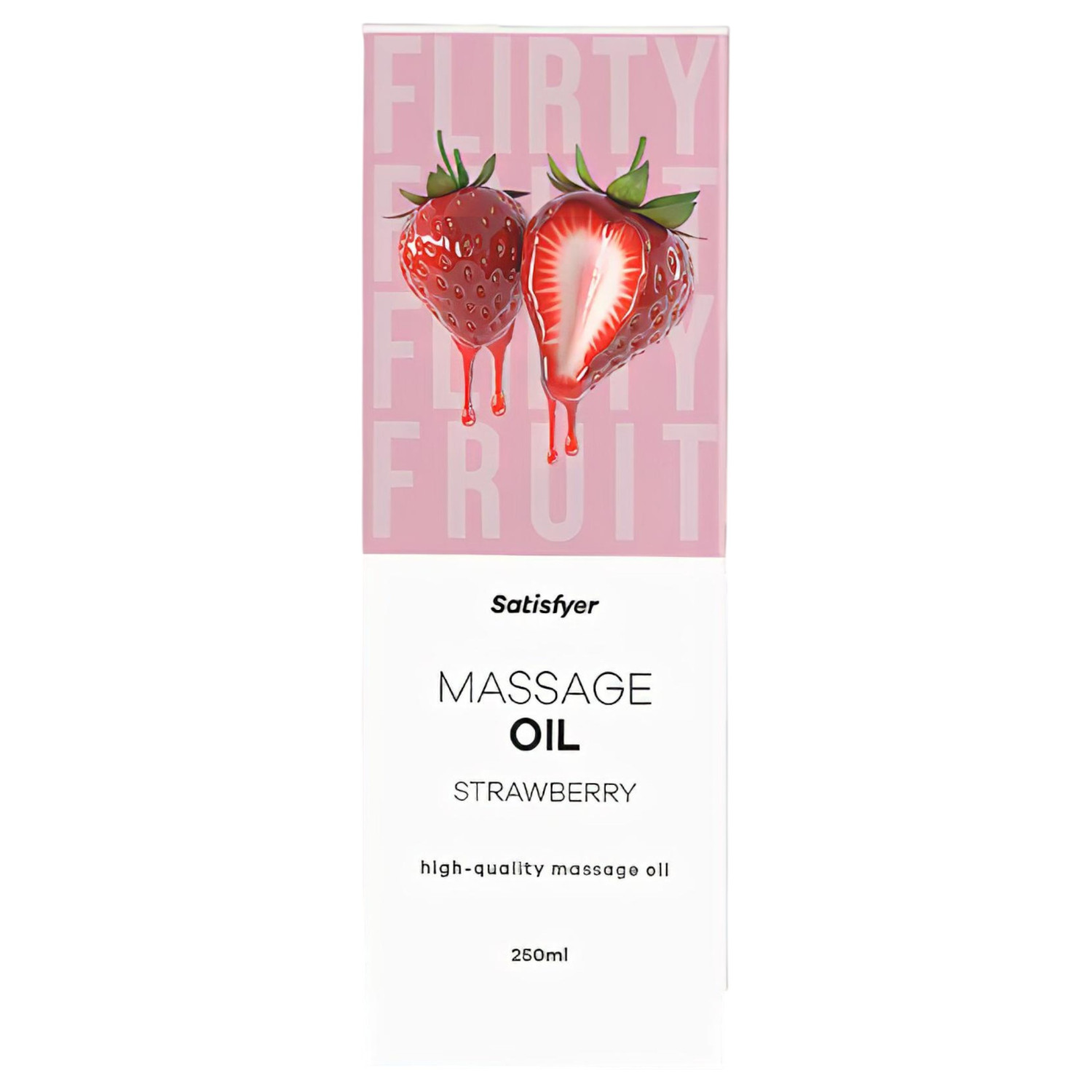 Satisfyer - masážny olej s príchuťou jahody - 250 ml