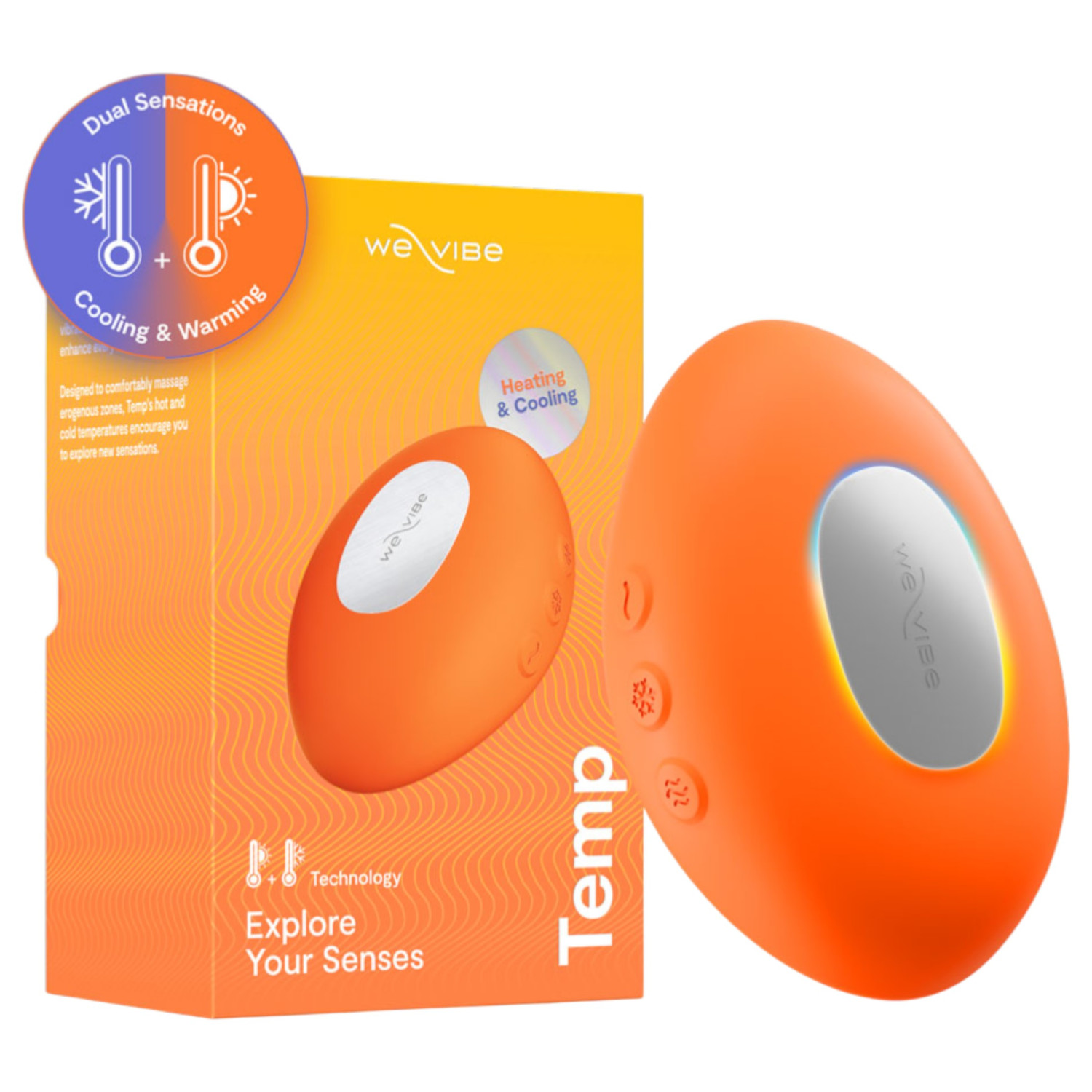 We-Vibe Temp - chladenie a zahrievanie vibračný stimulátor klitorisu (oranžový)