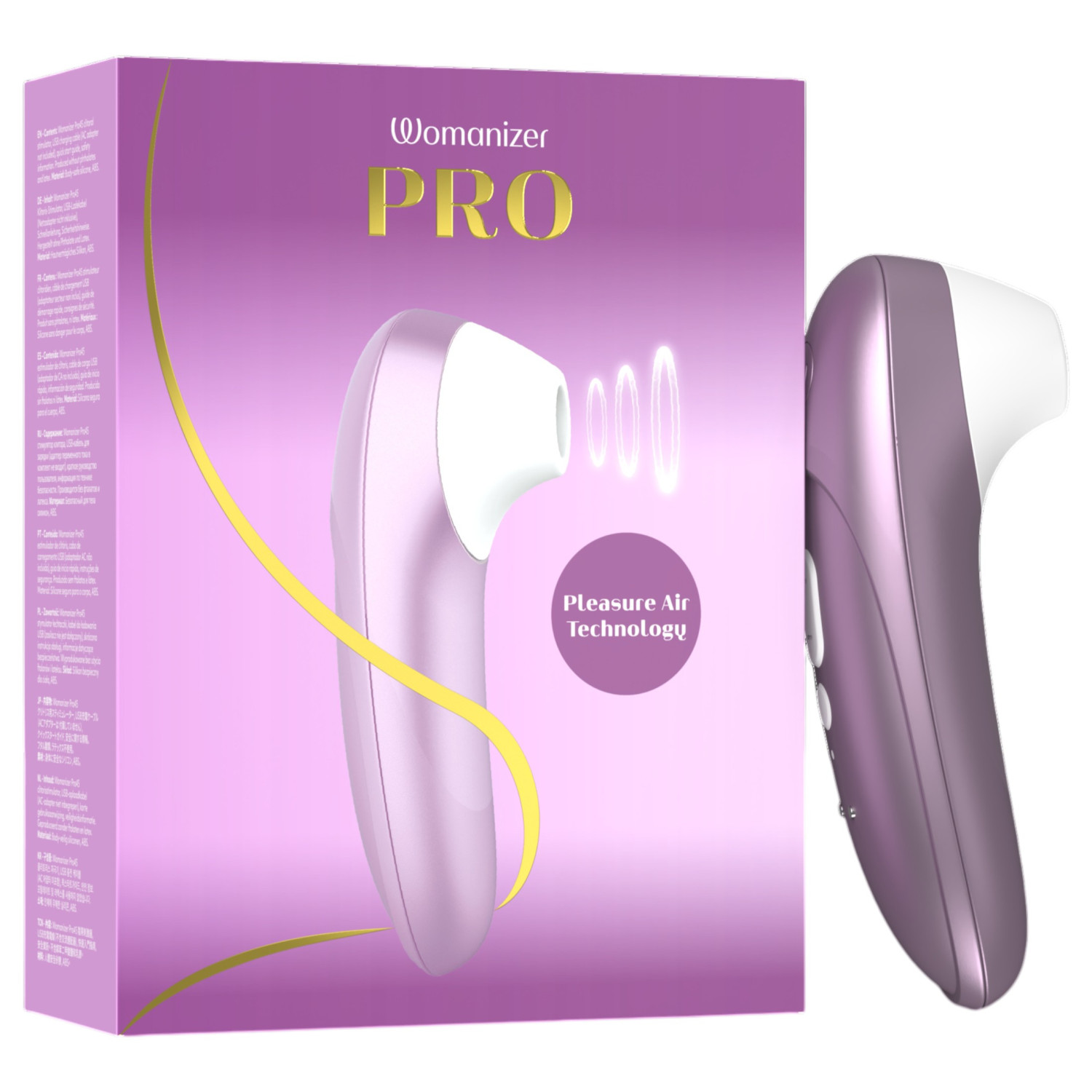 Womanizer Pro - stimulátor klitorisu na vlny vzduchu - fialový