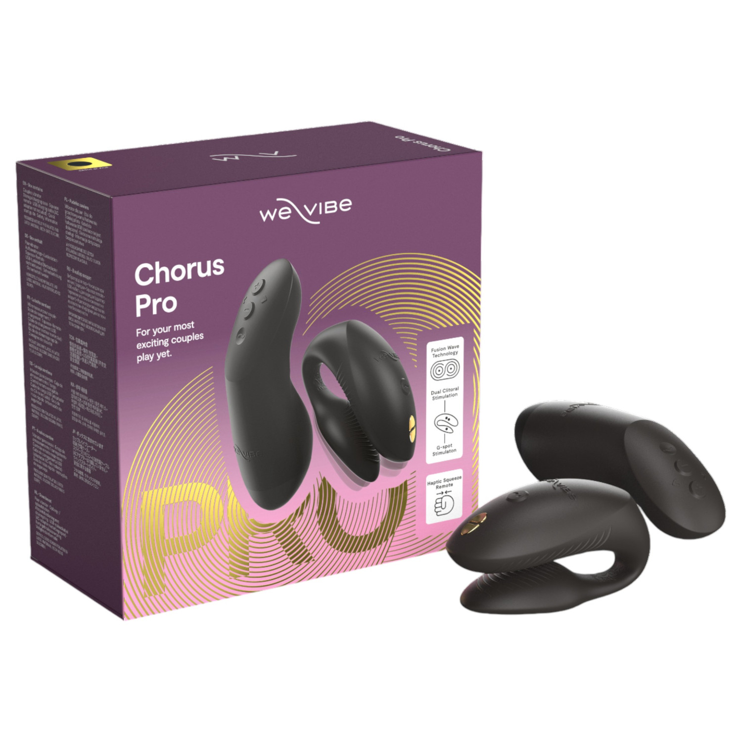 We-Vibe Chorus Pro - párový vibrátor s diaľkovým ovládačom - čierny