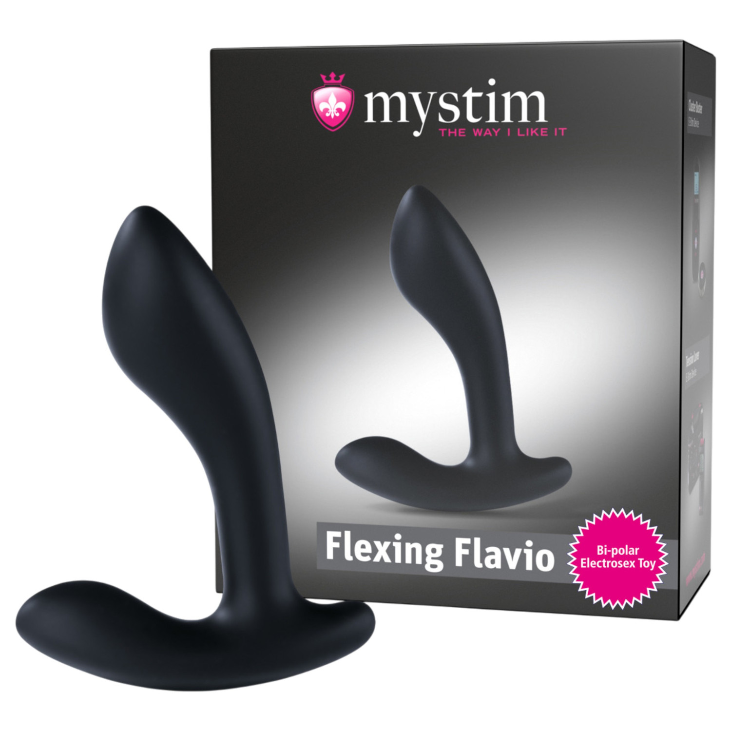 Mystim - elektro stimulátor prostaty - vibrátor - čierny