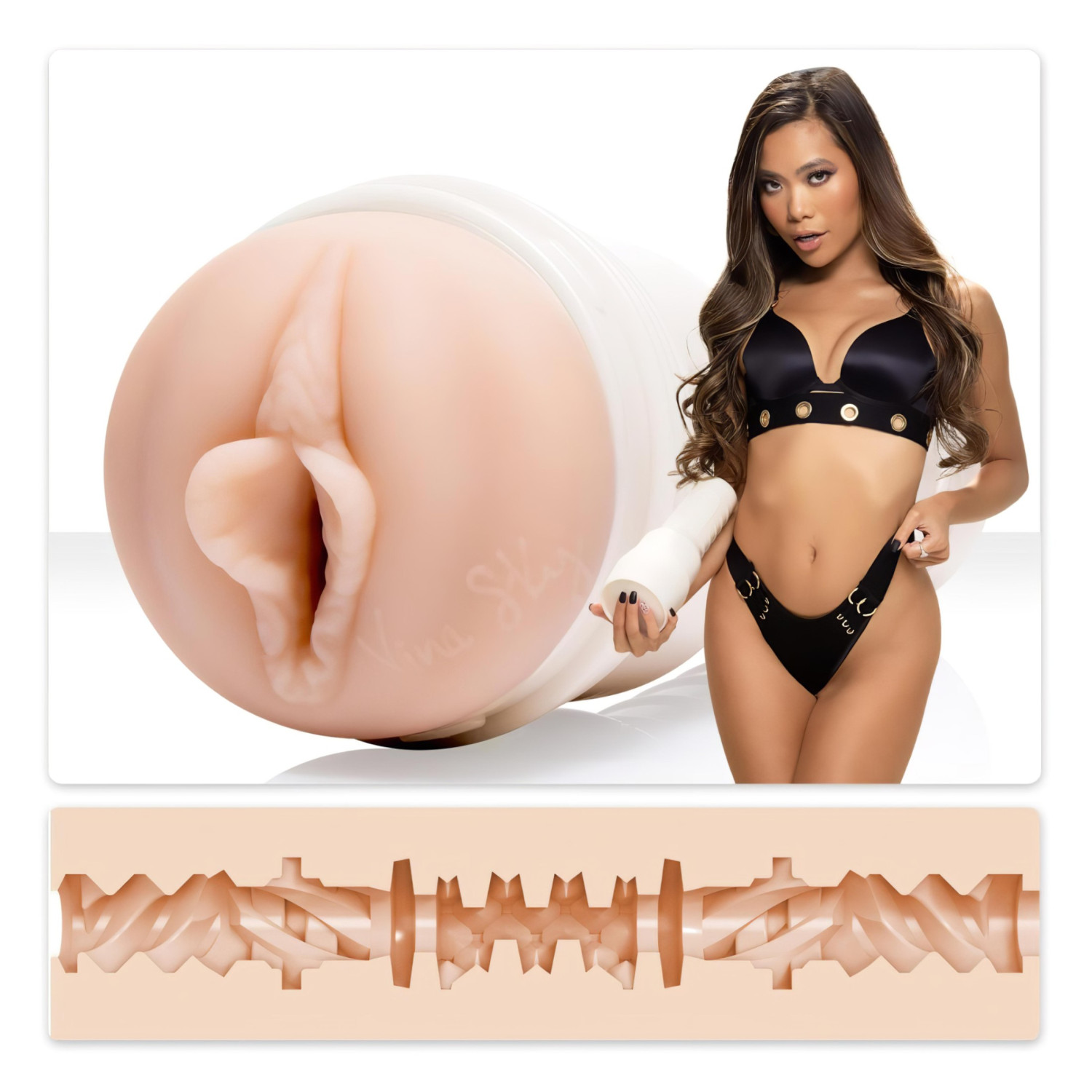 Fleshlight Vina Sky Exotica - realistická umelá vagína (prírodná)