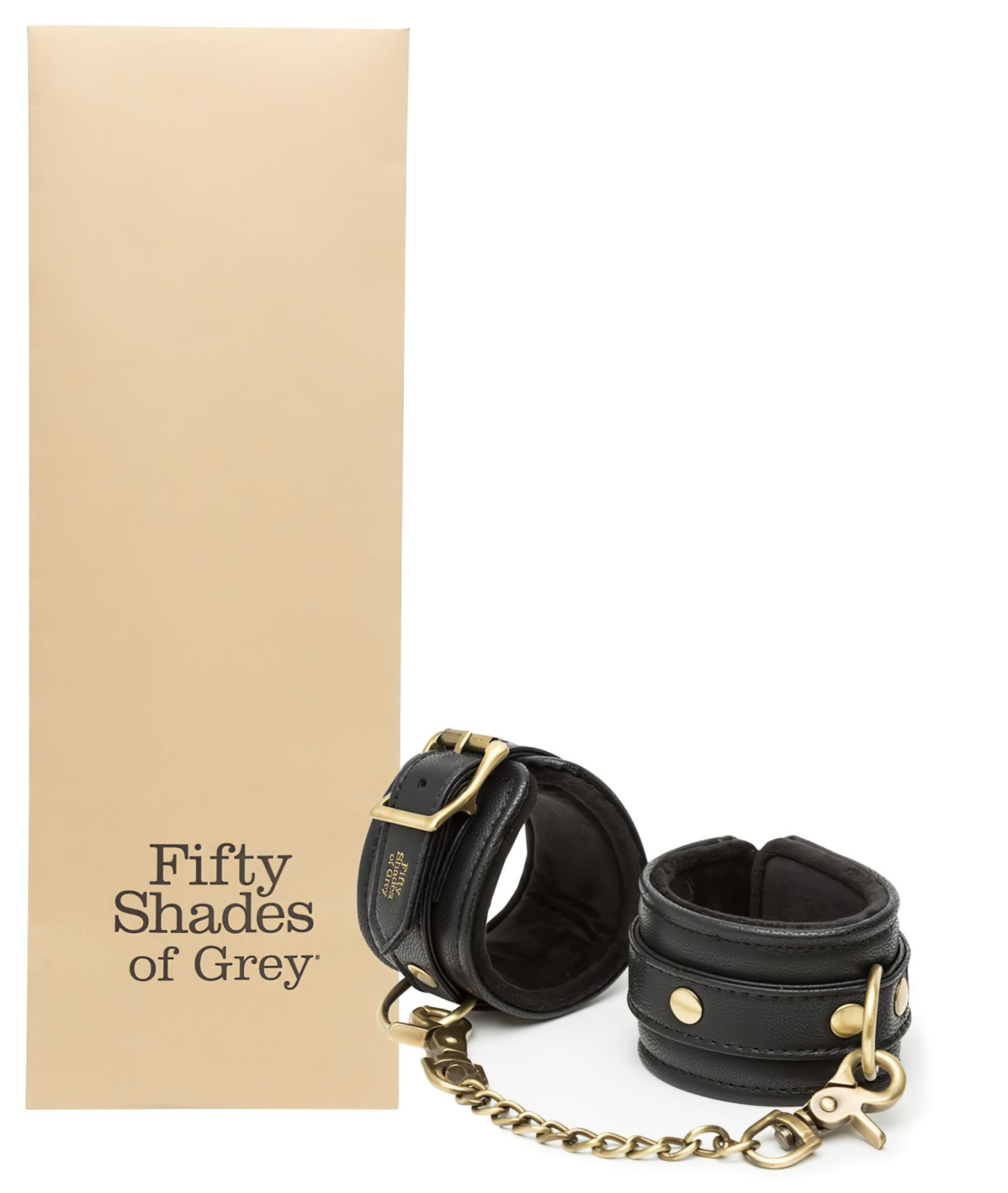 Fifty Shades of Grey - putá na zápästia - čierne