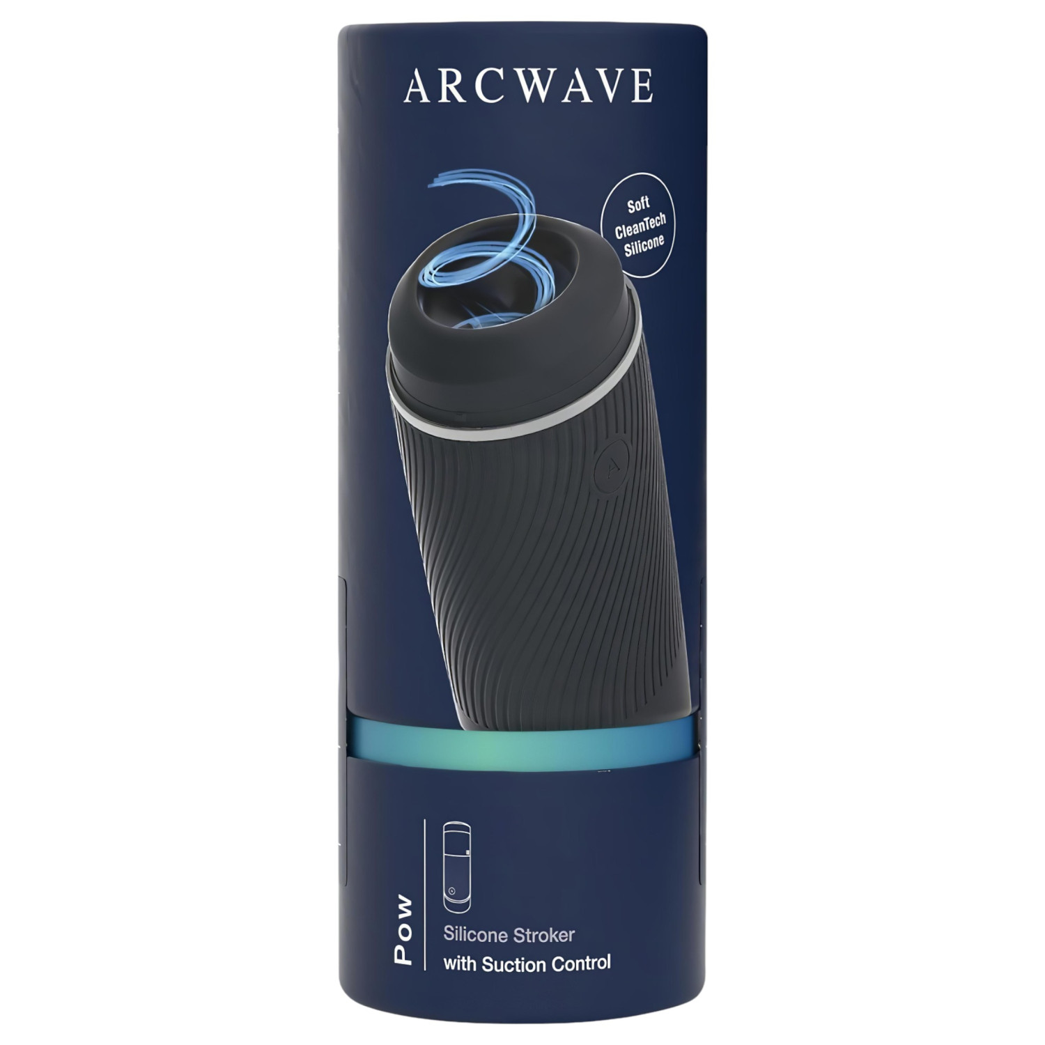 Arcwave Pow - manuálny vákuový masturbátor - čierny