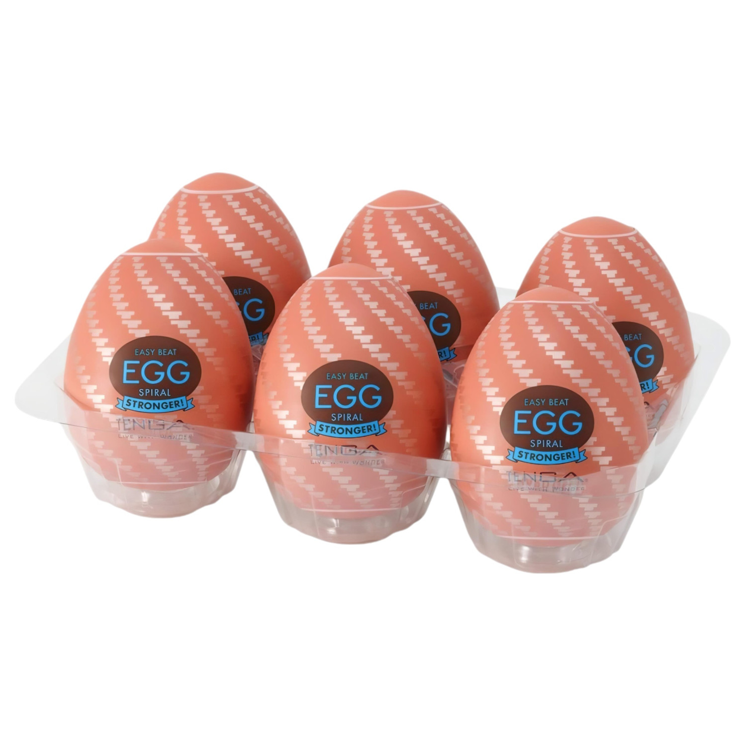 TENGA Egg Spiral Stronger - masturbátor vajíčko - sada 6 ks