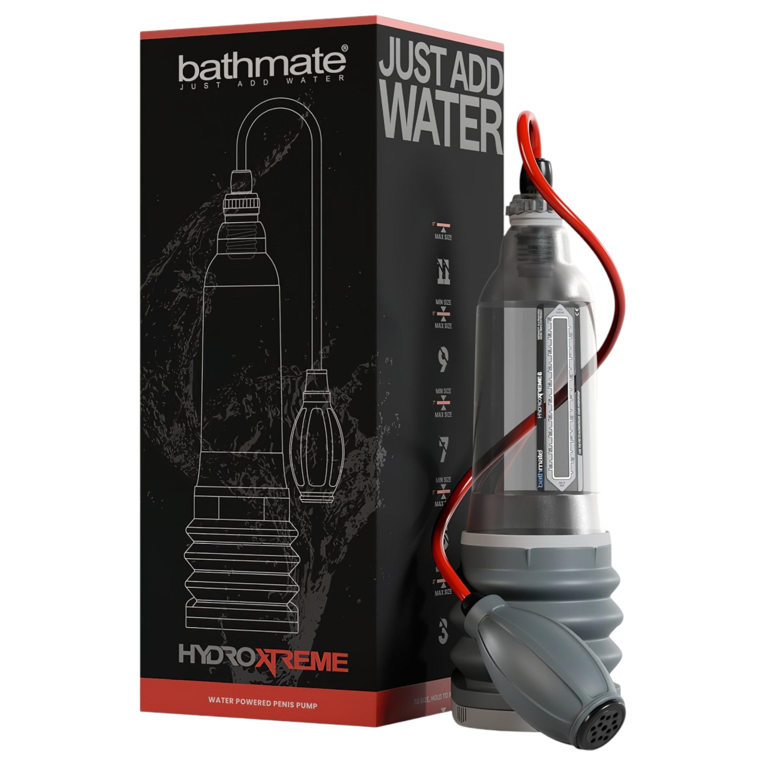 Bathmate HydroXtreme 8 - súprava hydropumpy (priehľadná)