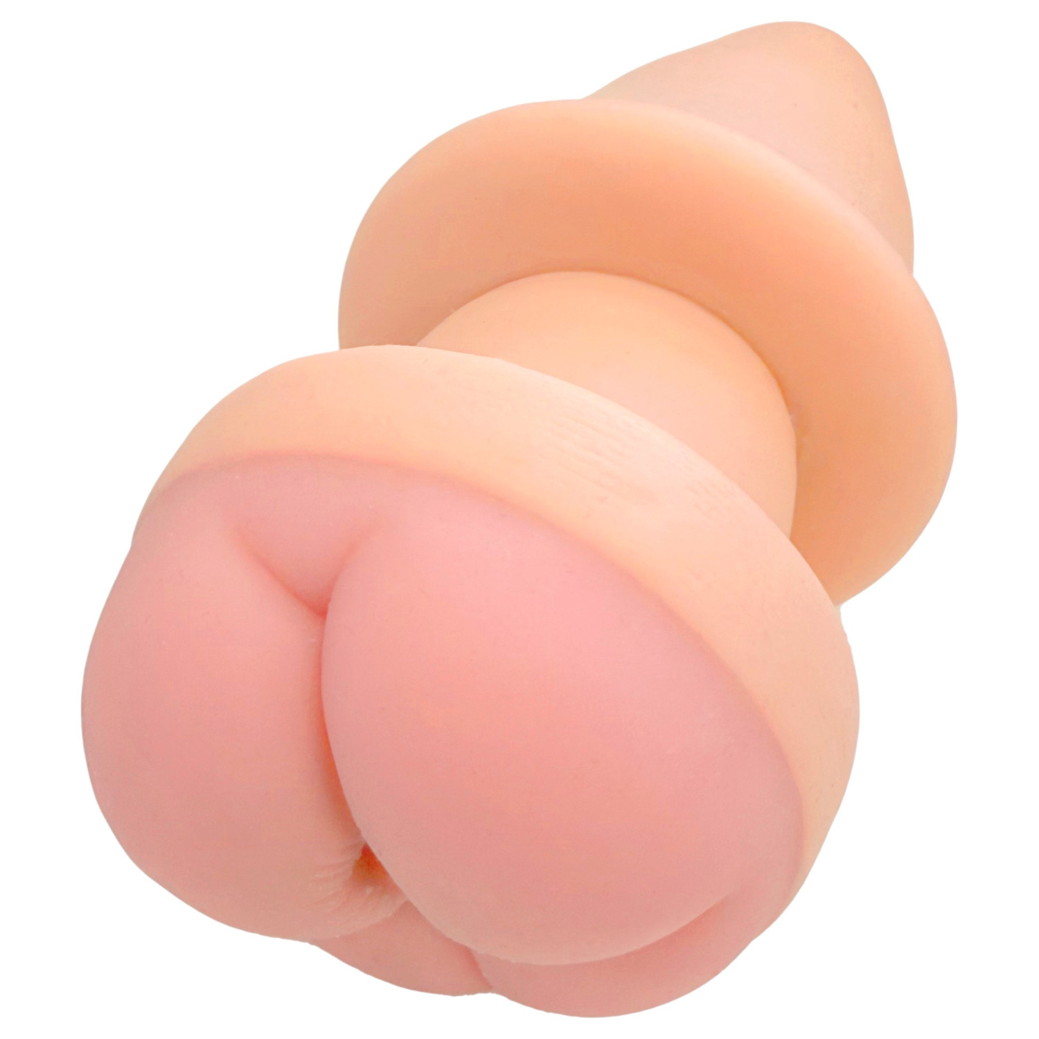 Nature Skin - análny kolík a návlek na penis - telová farba