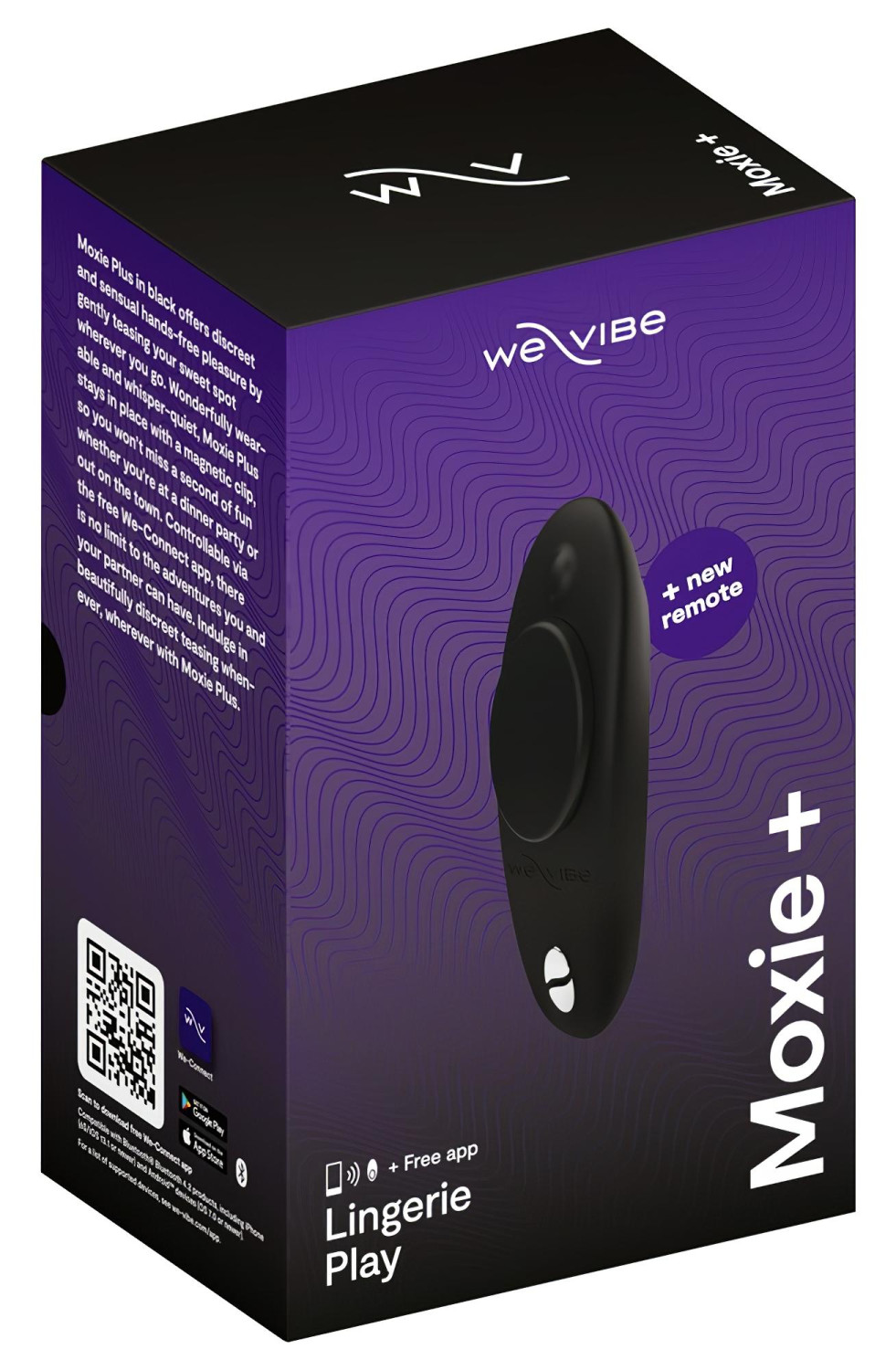 We-Vibe Moxie+ - smart vibračný stimulátor klitorisu - čierny