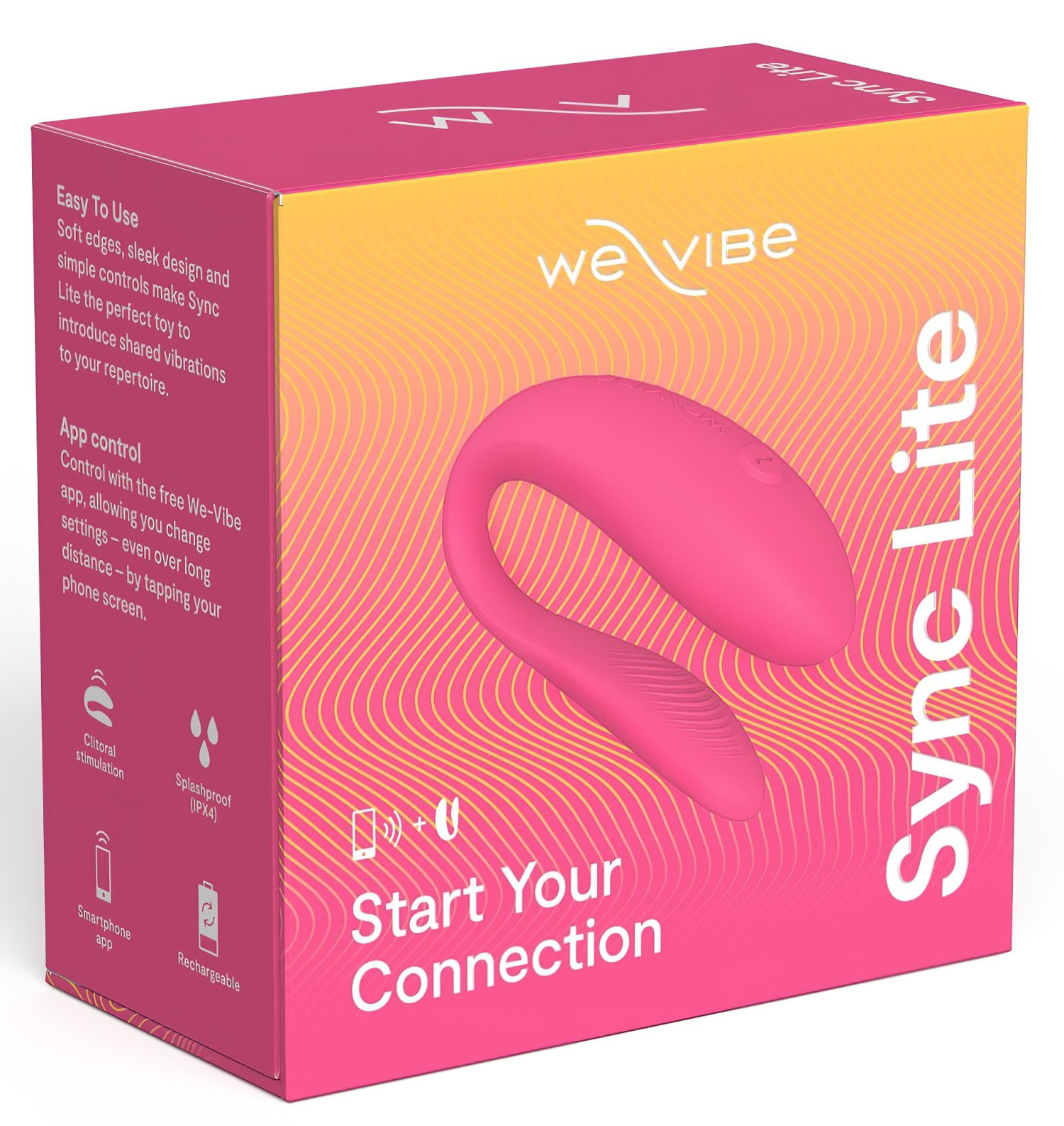 We-Vibe Sync Lite - párový vibrátor - diaľkové ovládanie - ružový