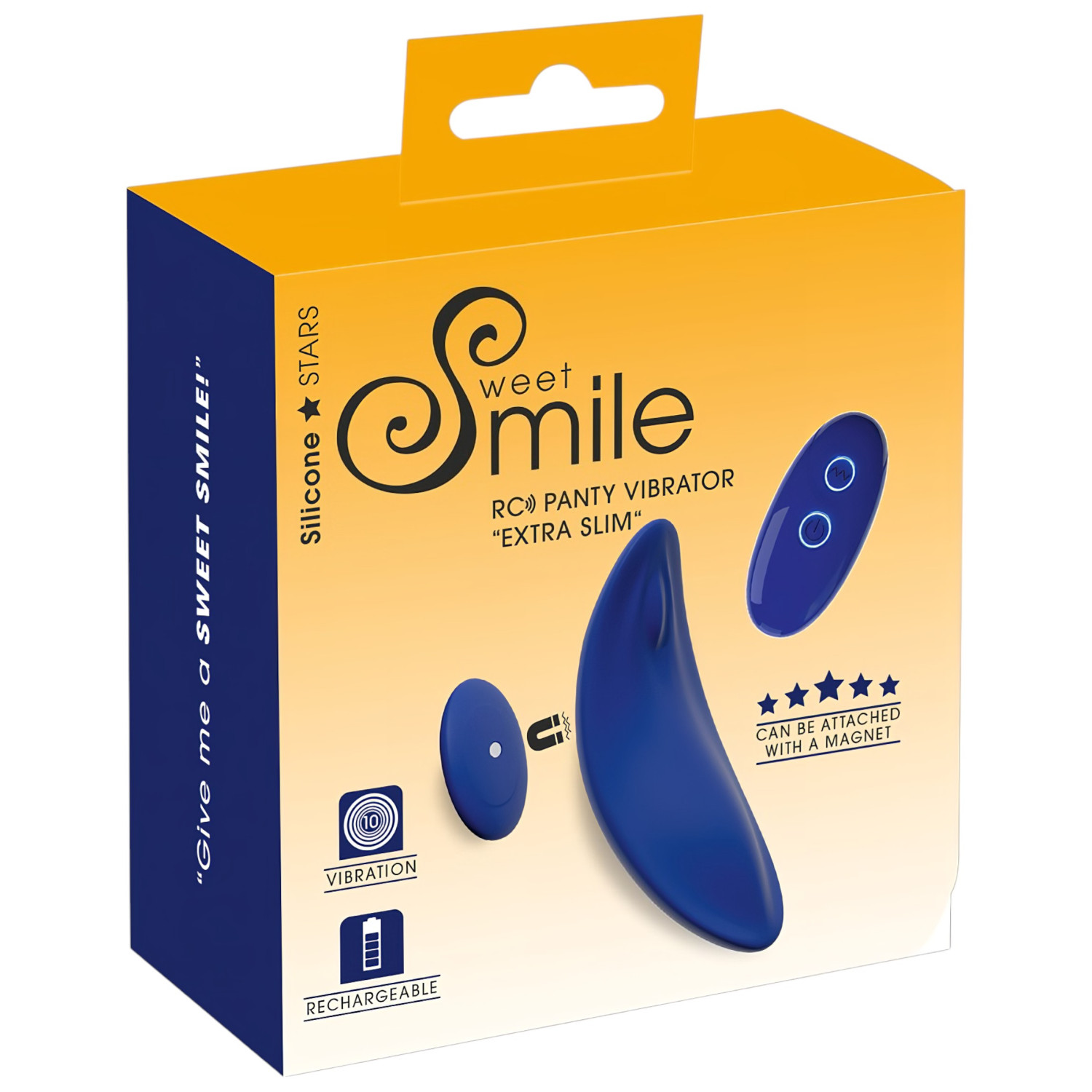 Smile - vibračné nohavičky s diaľkovým ovládaním - extra tenké - modré