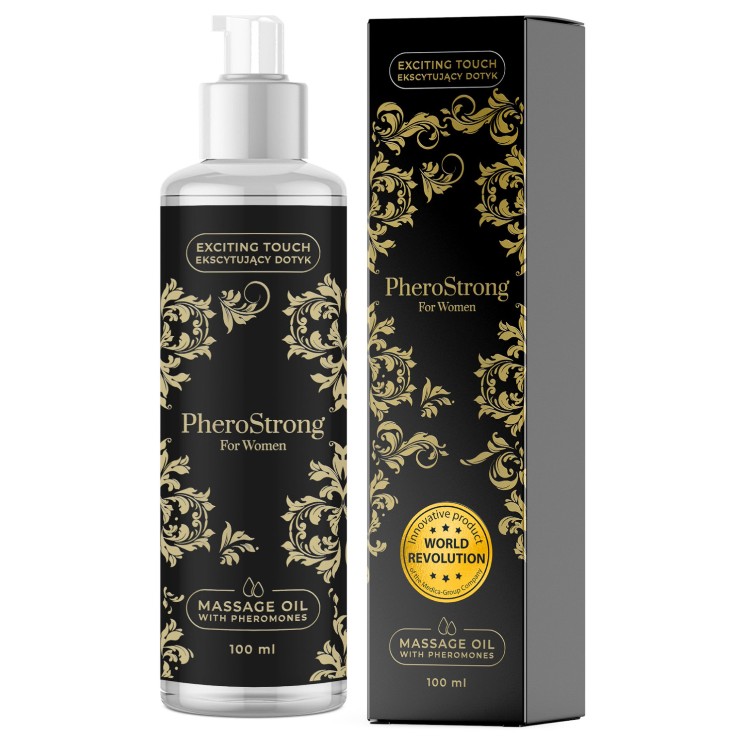 PheroStrong - masážny olej pre ženy - 100 ml