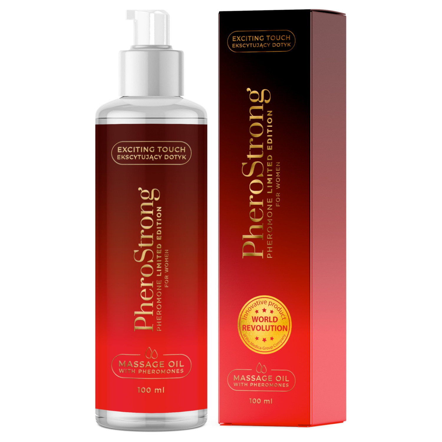 PheroStrong Limited Edition - masážny olej pre ženy - 100 ml