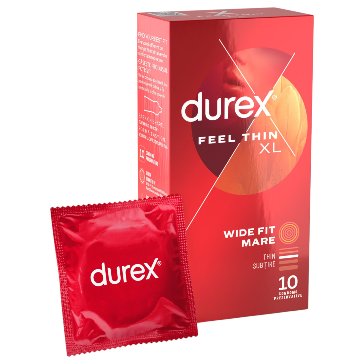 Durex - kondómy Feel Thin XL - ultra tenké