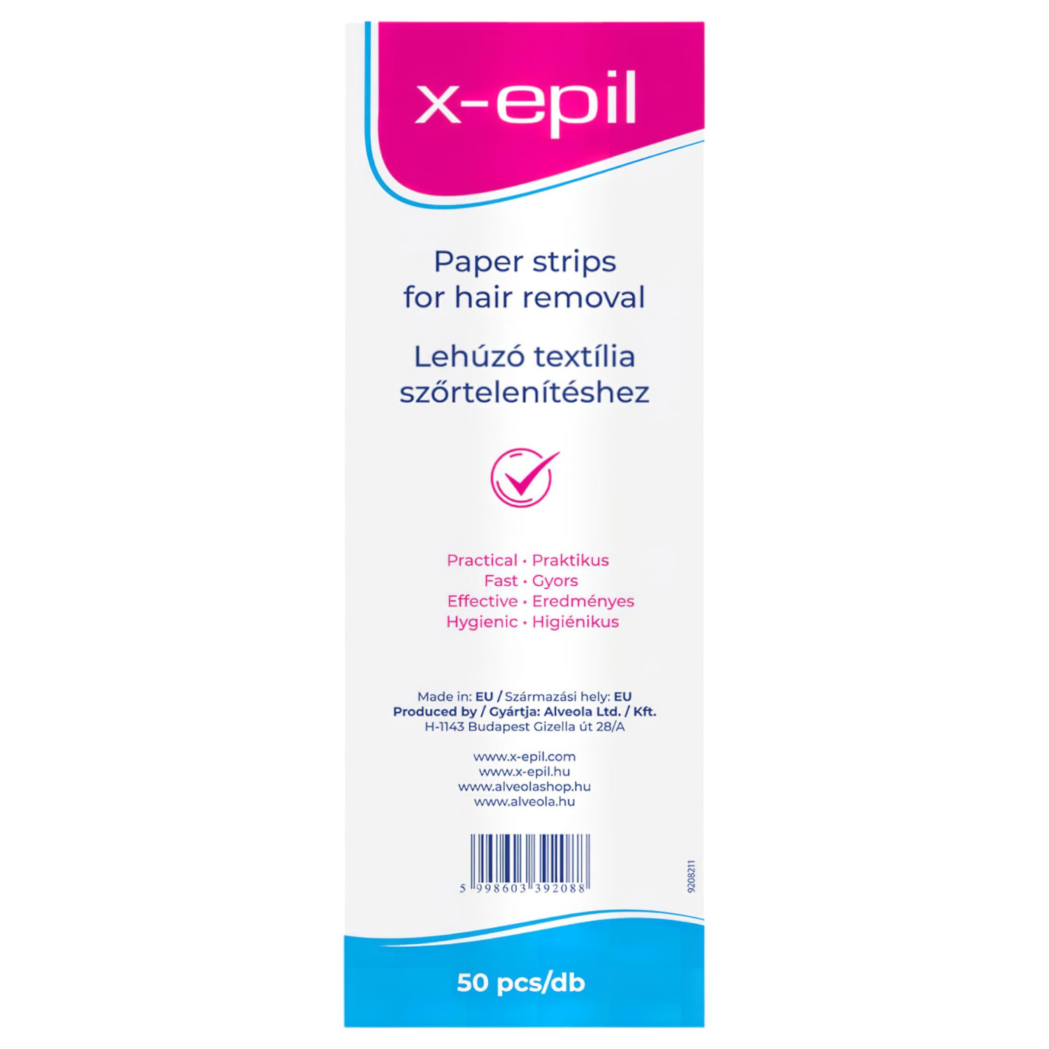 X-Epil - depilačné textilné pásiky - 50 kusov