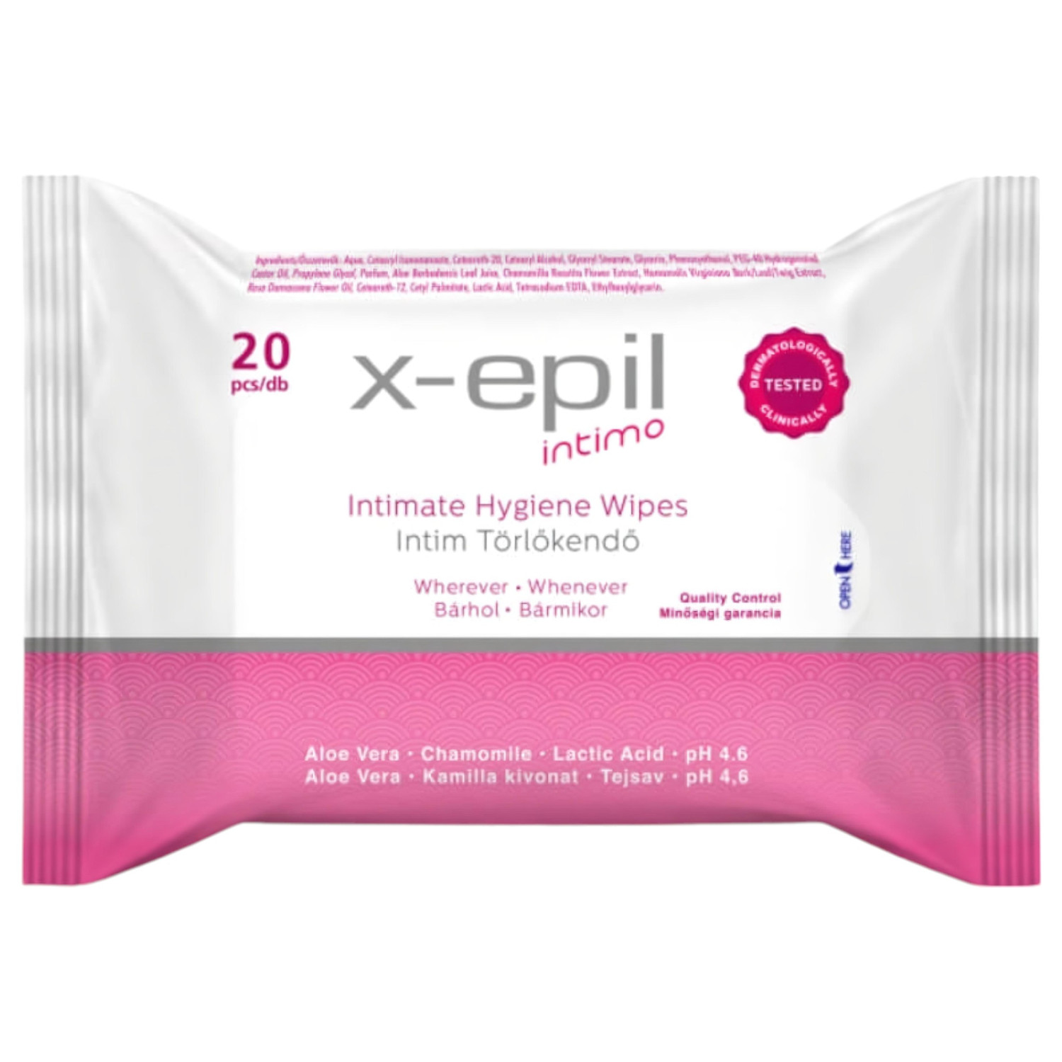 X-Epil Intimo - intímne obrúsky - 20 ks