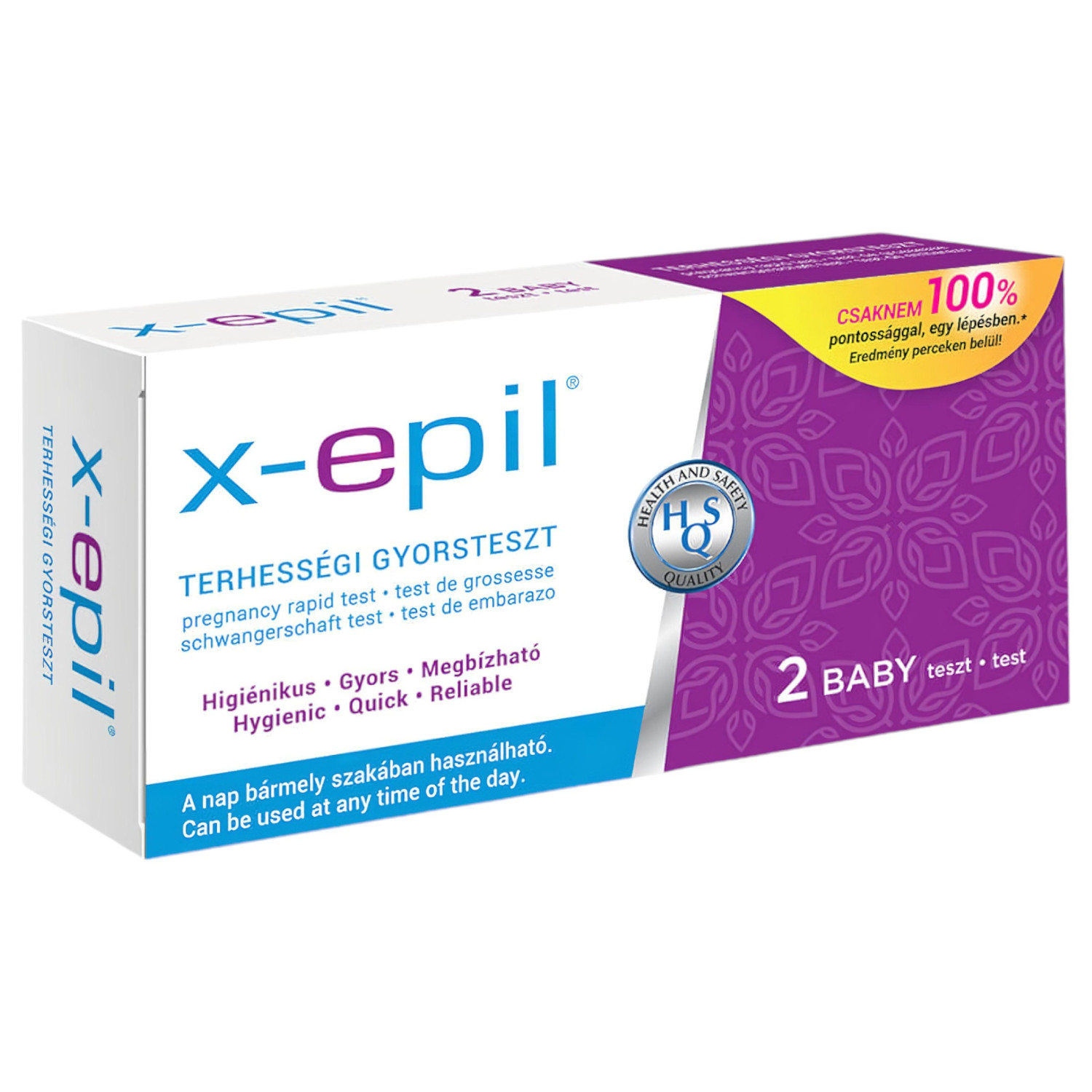 X-Epil - tehotenský rýchlotest - 2 kusy