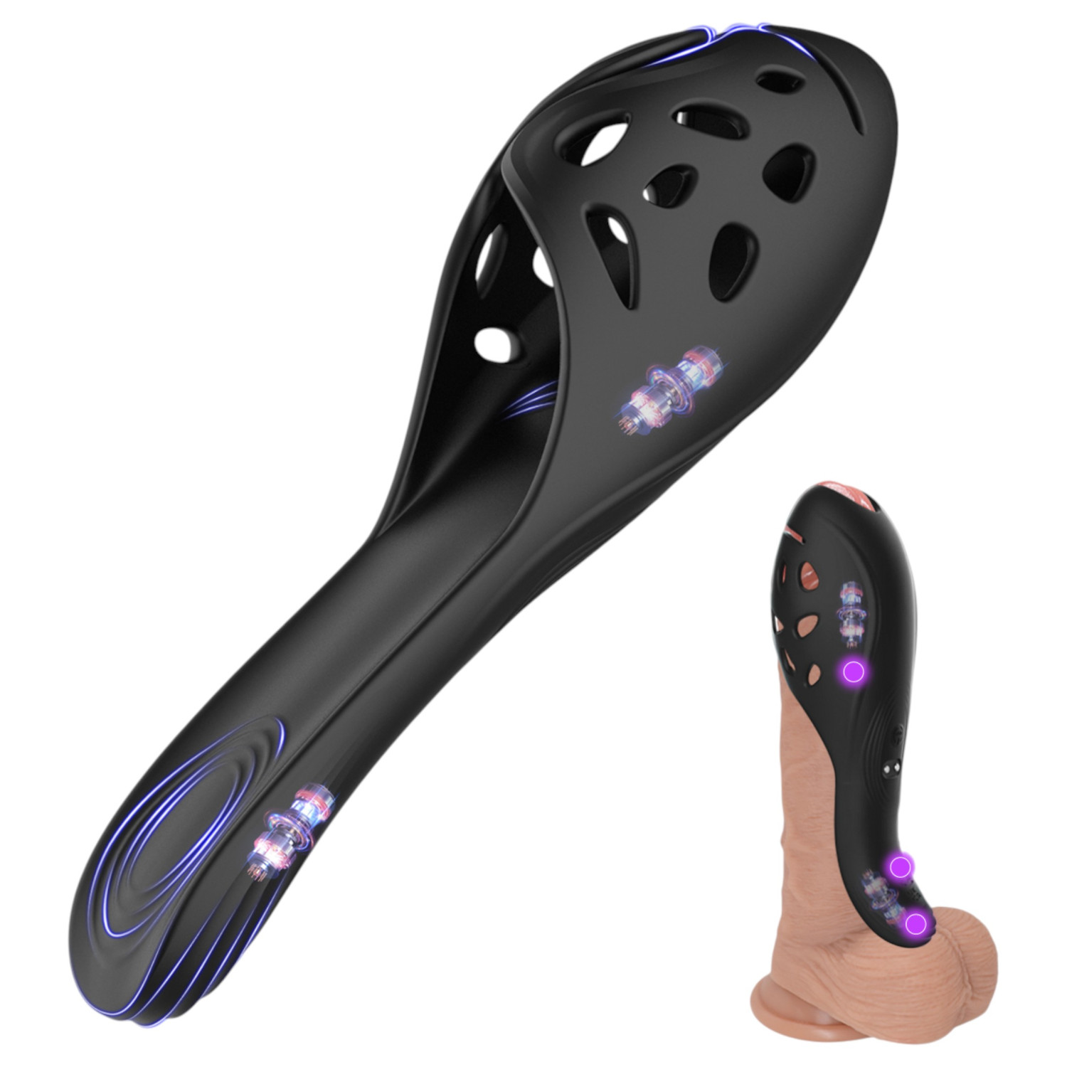Biu-Biu - vibrátor na penis - čierny