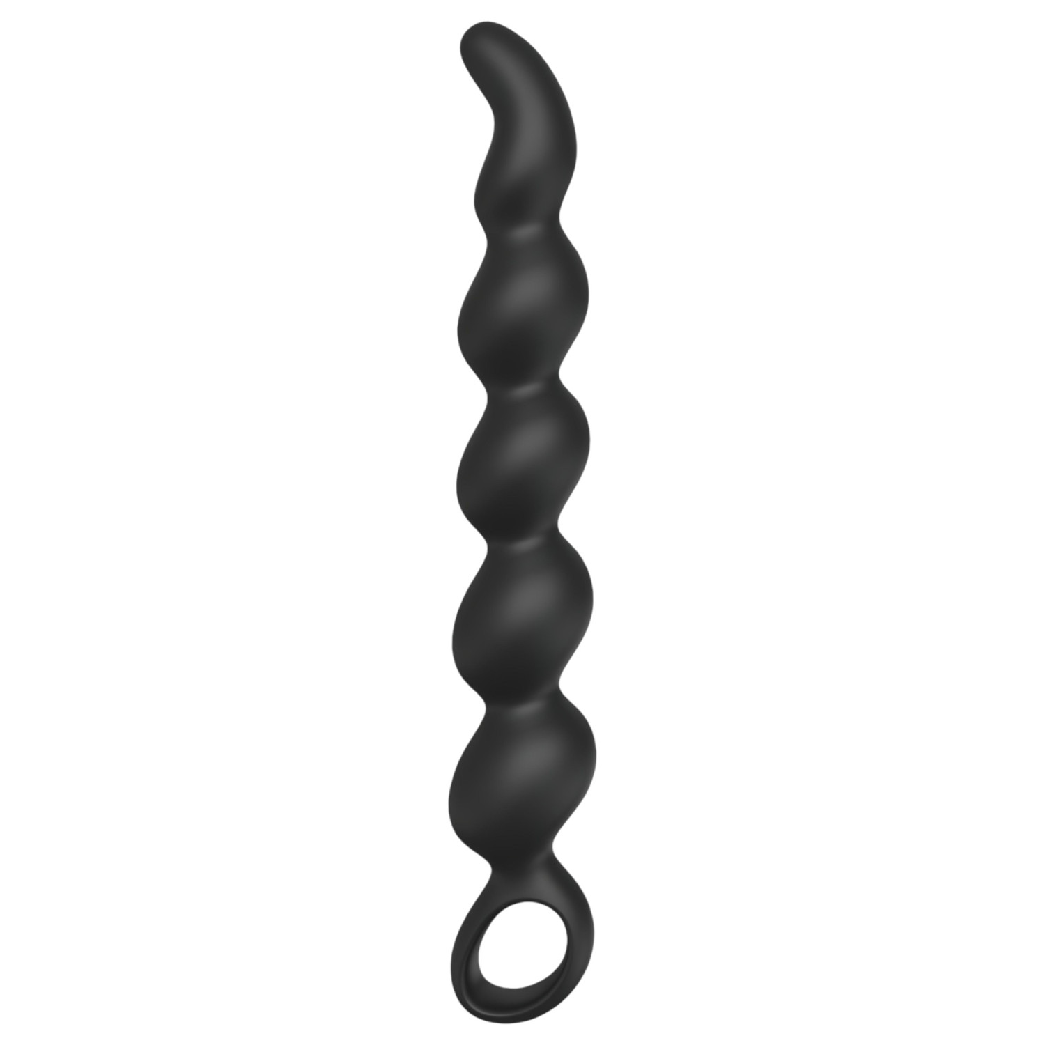 Sex HD Steven - análne dildo s korálkami - čierne