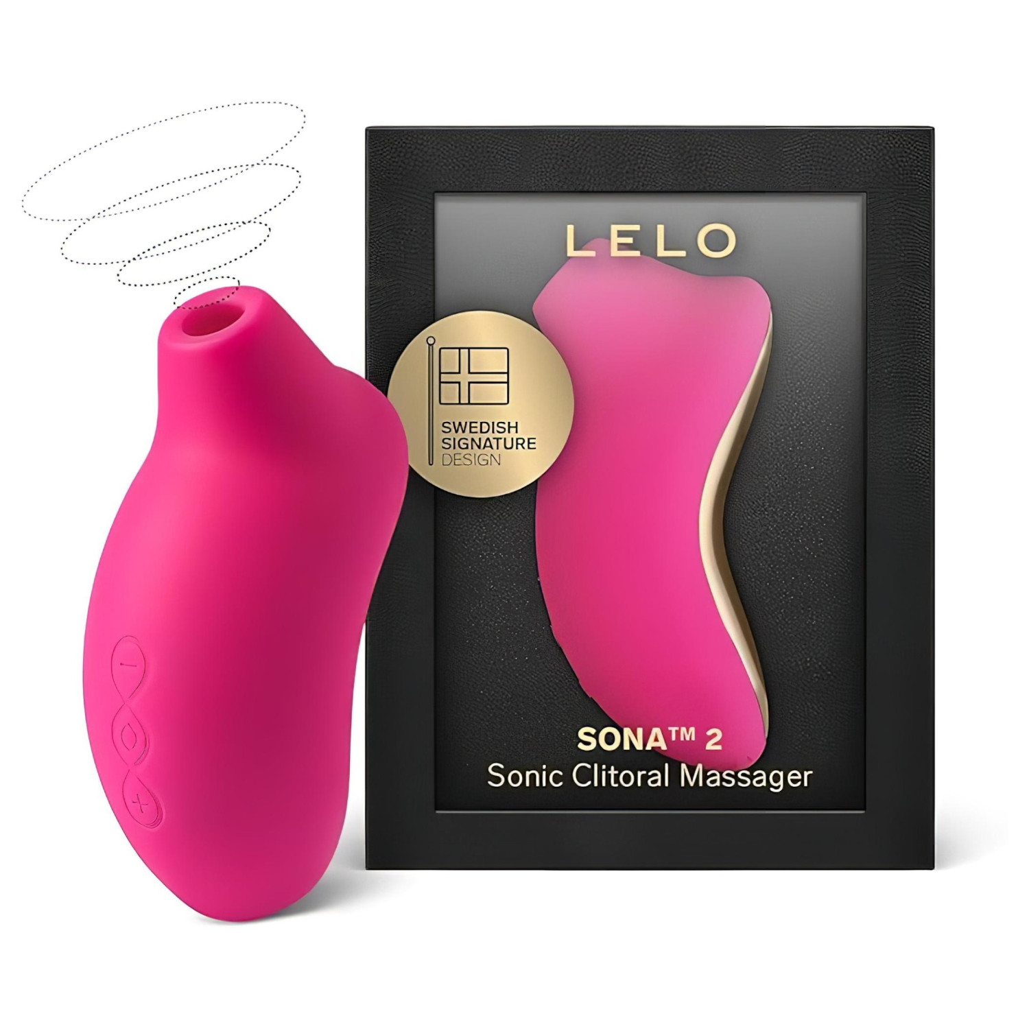 LELO Sona 2 - stimulátor klitorisu s vlnami - červený