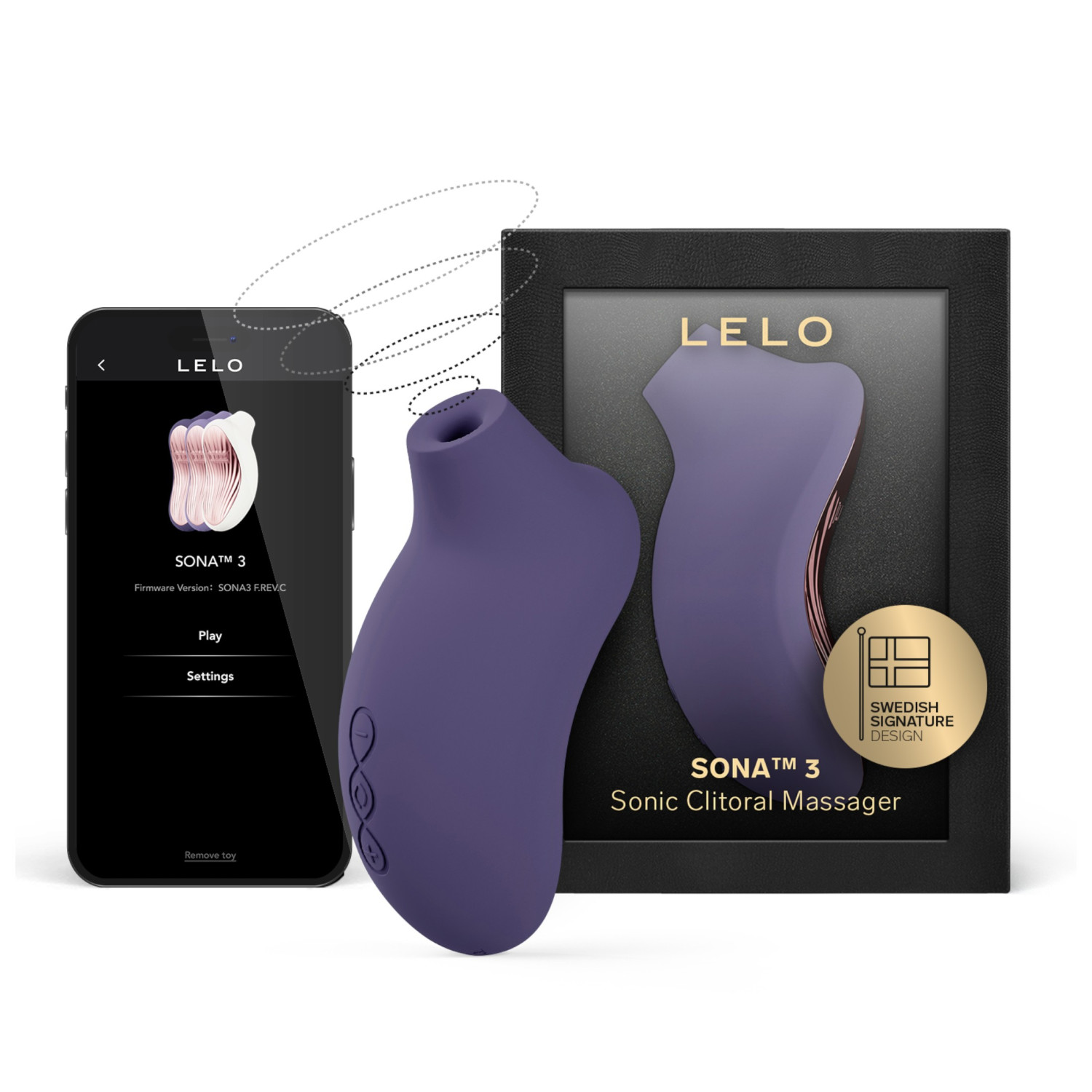 LELO Sona 3 - pulzačný stimulátor klitorisu - fialový
