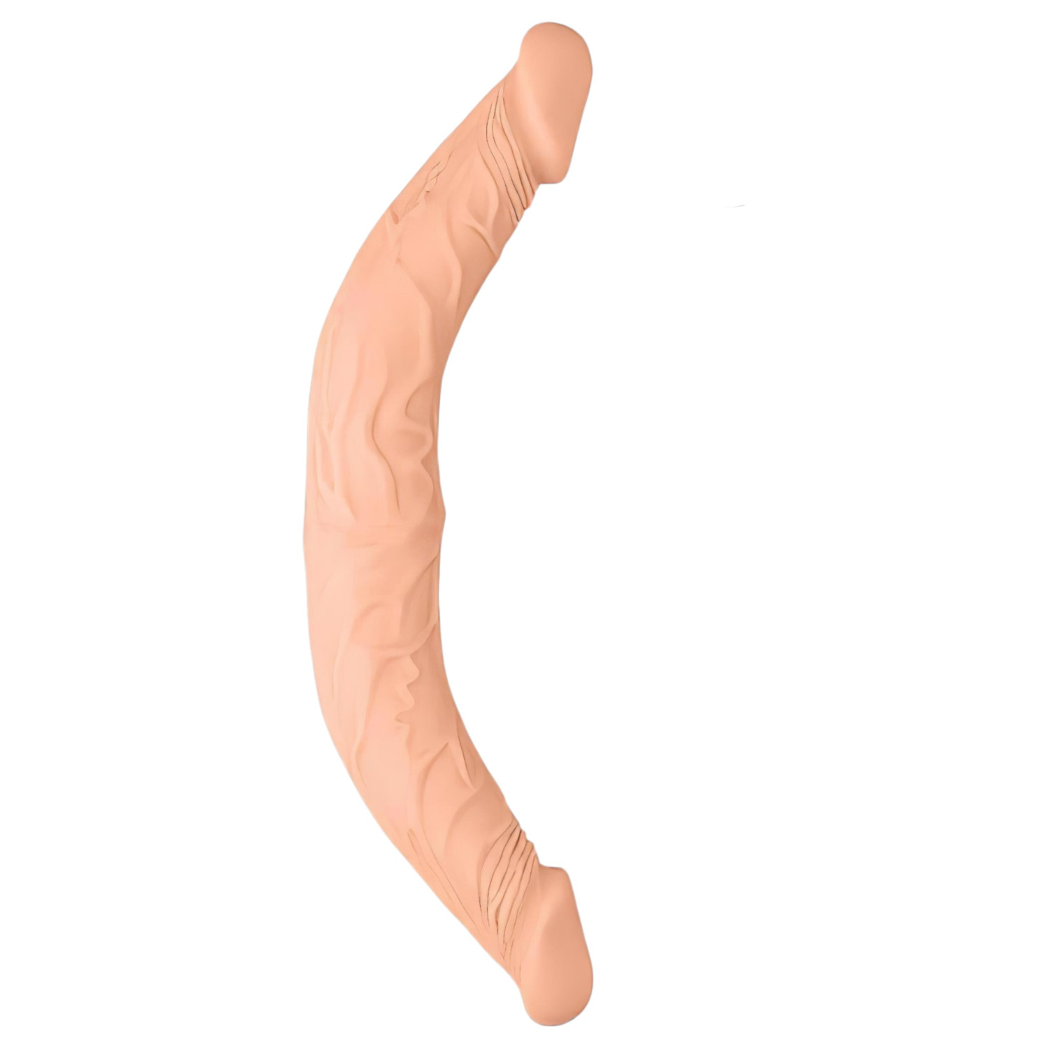 RealRock - dvojitý dildo - 36 cm - telová farba