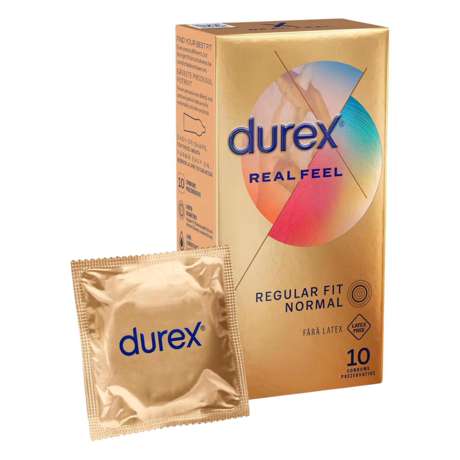 Durex Real Feel - bezlatexový kondóm (10ks)
