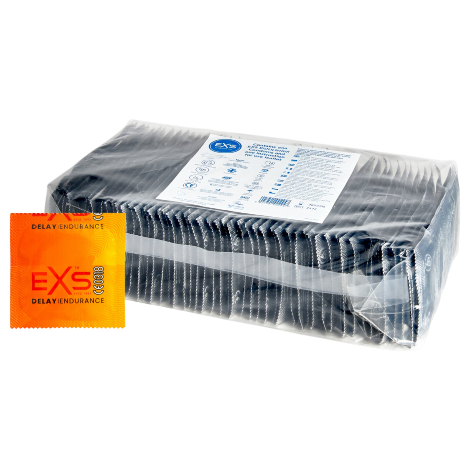 EXS - latexový kondóm - oddialenie ejakulácie - 144 ks