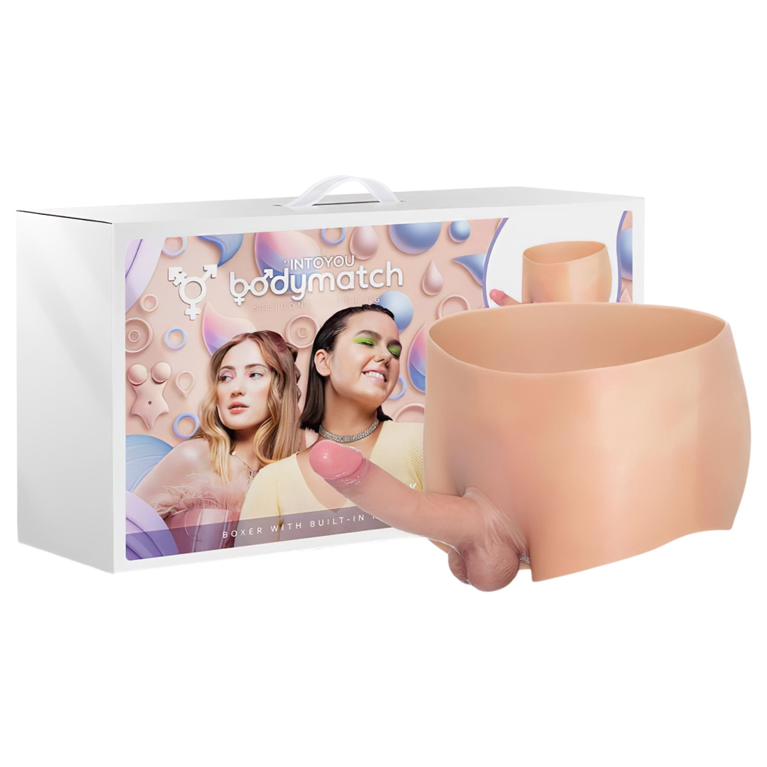 INTOYOU - nasadzovací realistický penis - silikón - naturálny