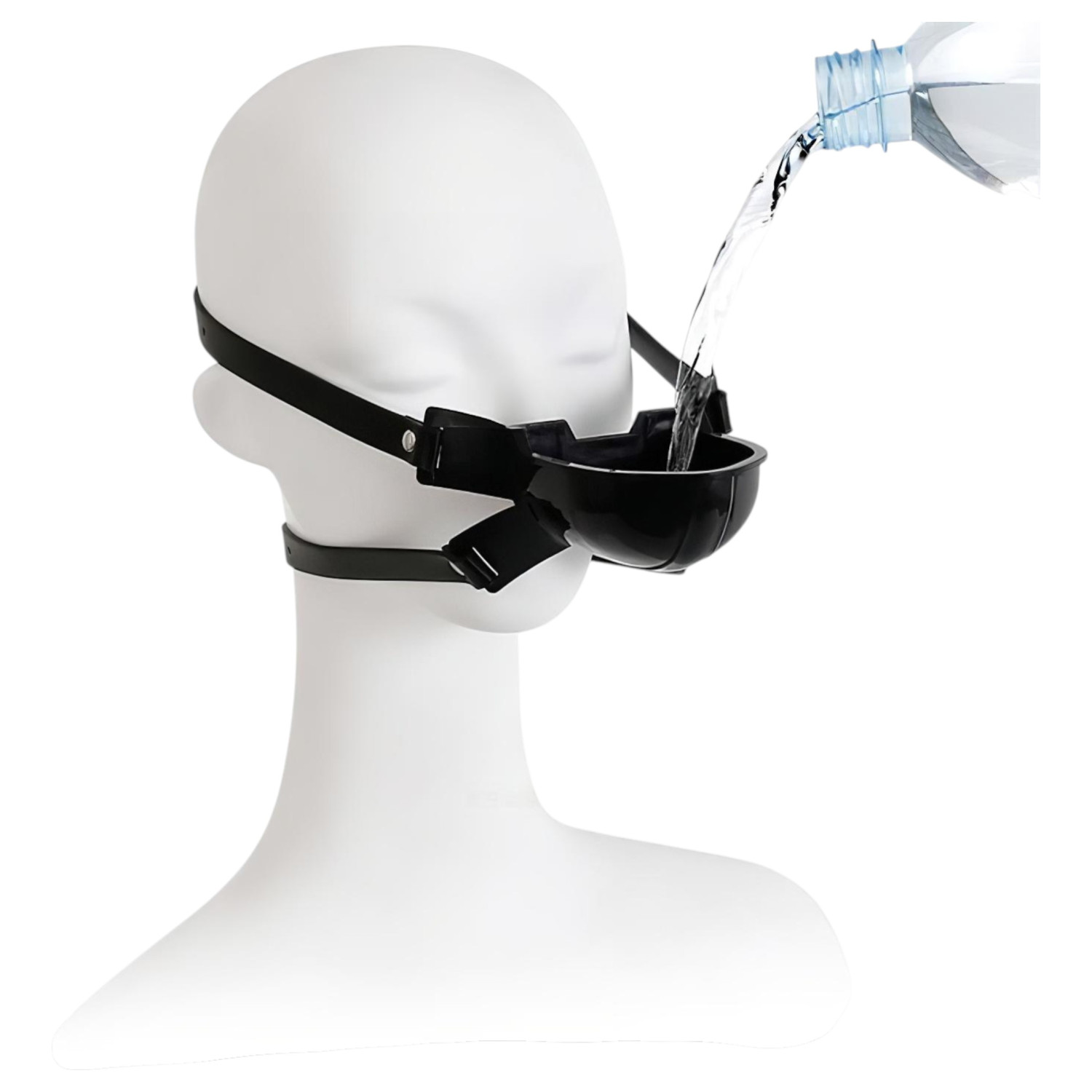 Latetobed - náhubok s náustkom (čierna)