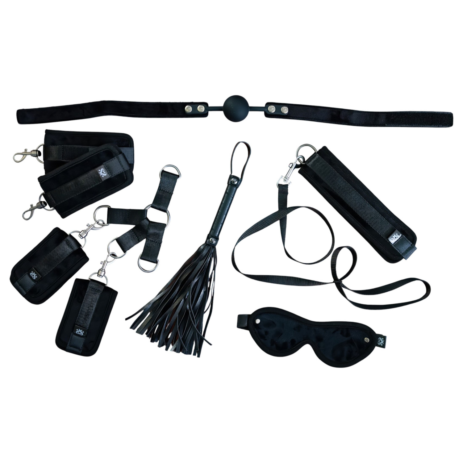 Sei Mio - bondage set - sada pre začiatočníkov - čierna - 6 dielov