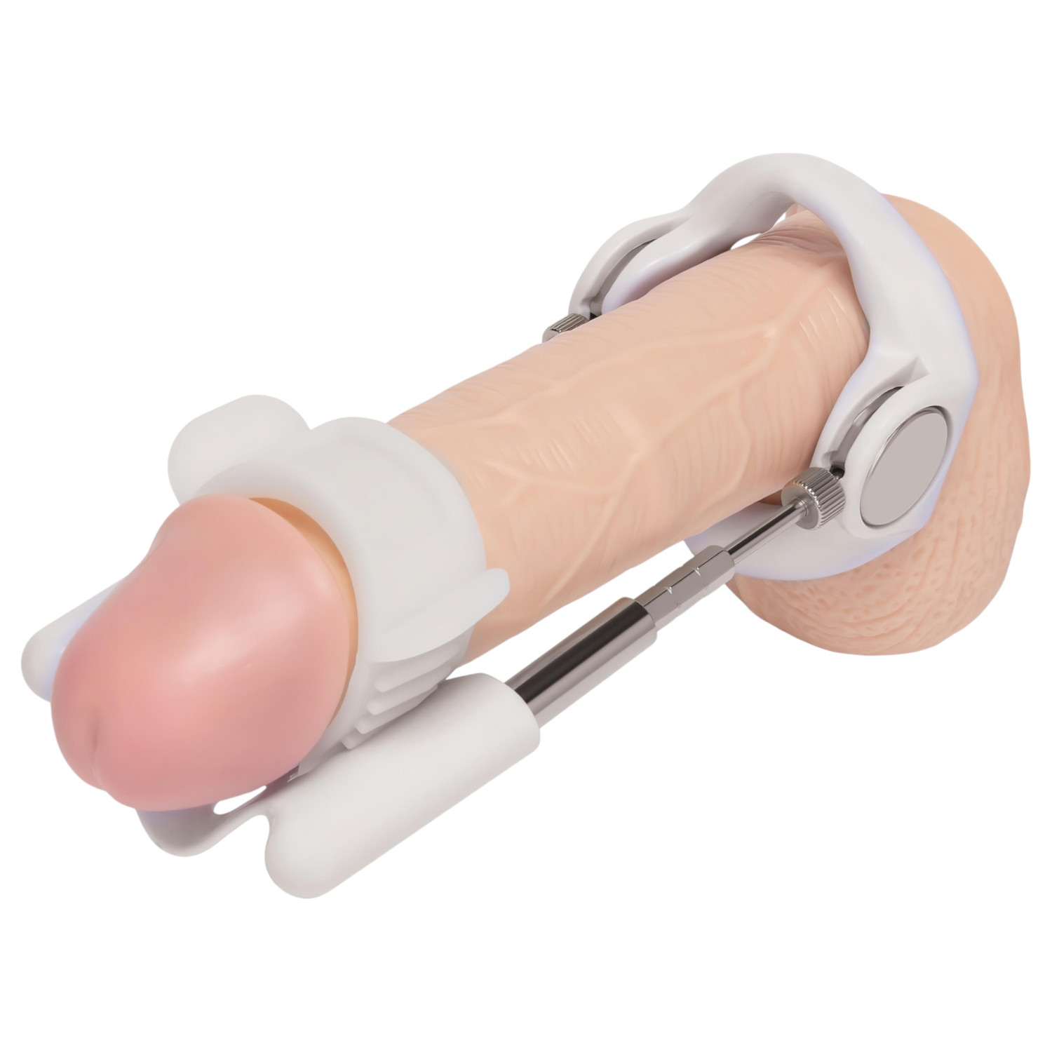 SizeUp Extender - predlžovač penisu - nastaviteľný - biela