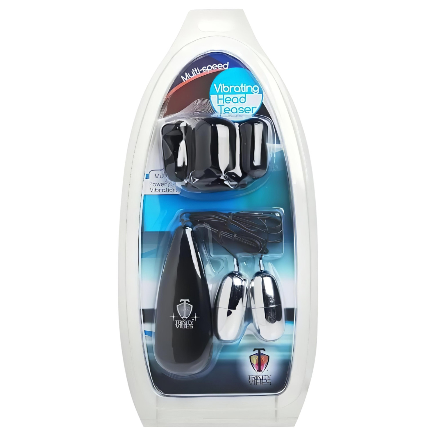 Trinity - dvojité vajíčko na makkvibrátor (čierna-strieborná)