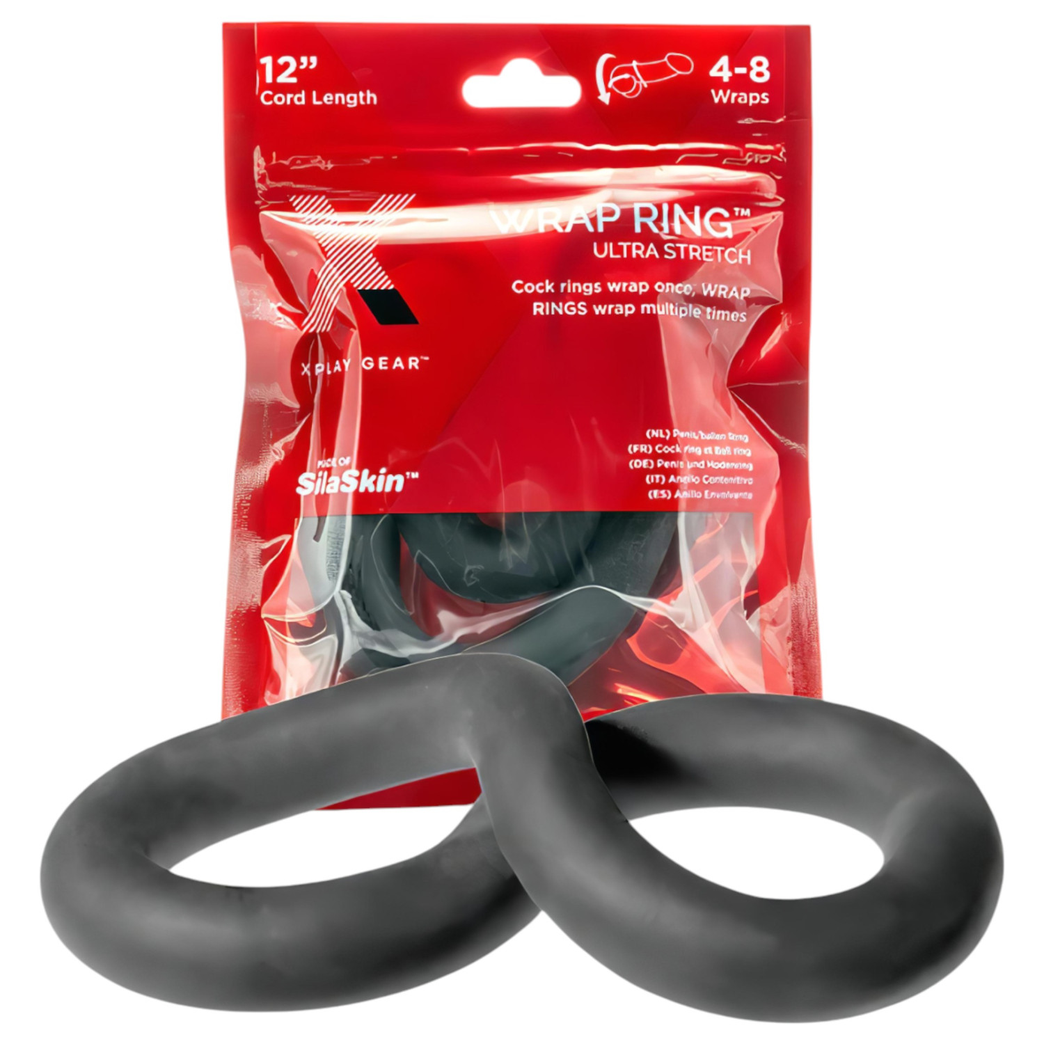 Perfect Fit Ultra Wrap 12 - hrubý erekčný krúžok - čierny 30 cm