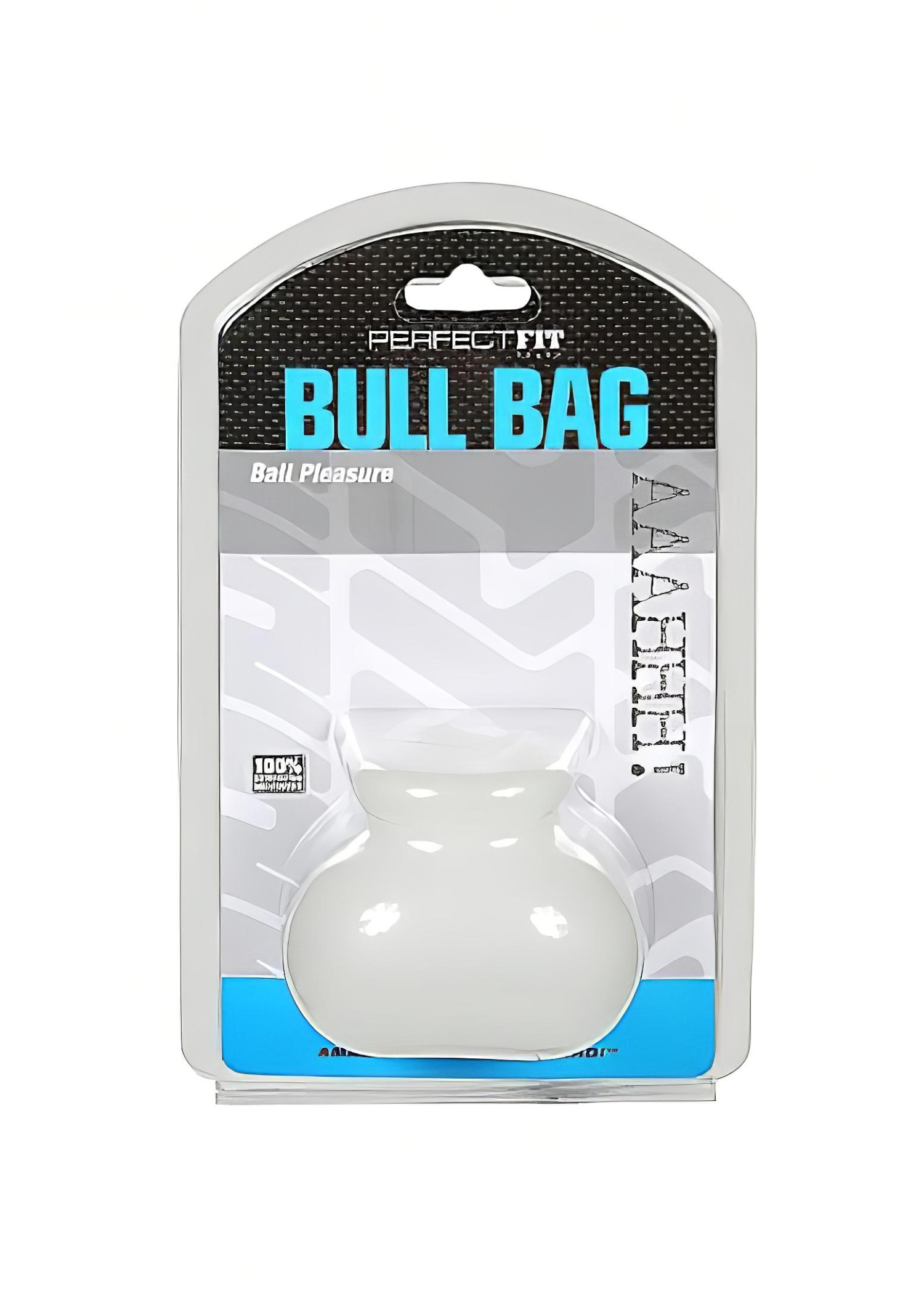 Perfect Fit Bull Bag - S ťažidlom na semenníky (priehľadný)
