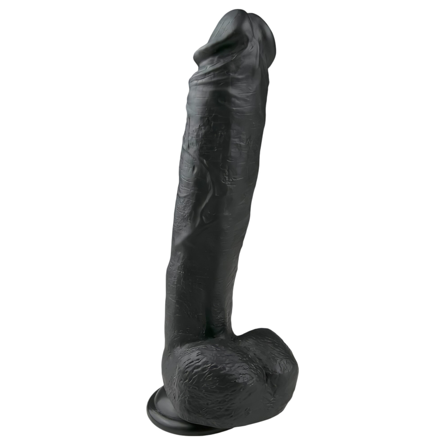 Easytoys - realistický dildó s prísavkou a semenníkmi - čierny 26