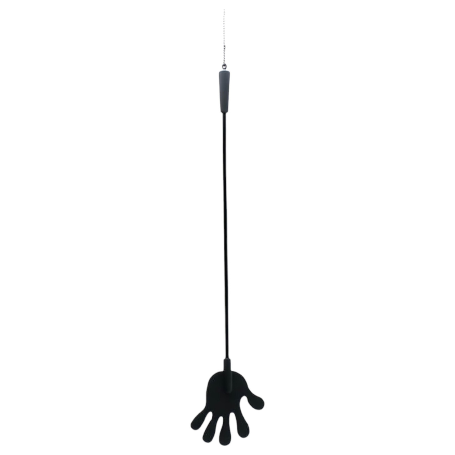 Rimba - bičík na jazdenie so silikonovou rukou - 40 cm - čierny