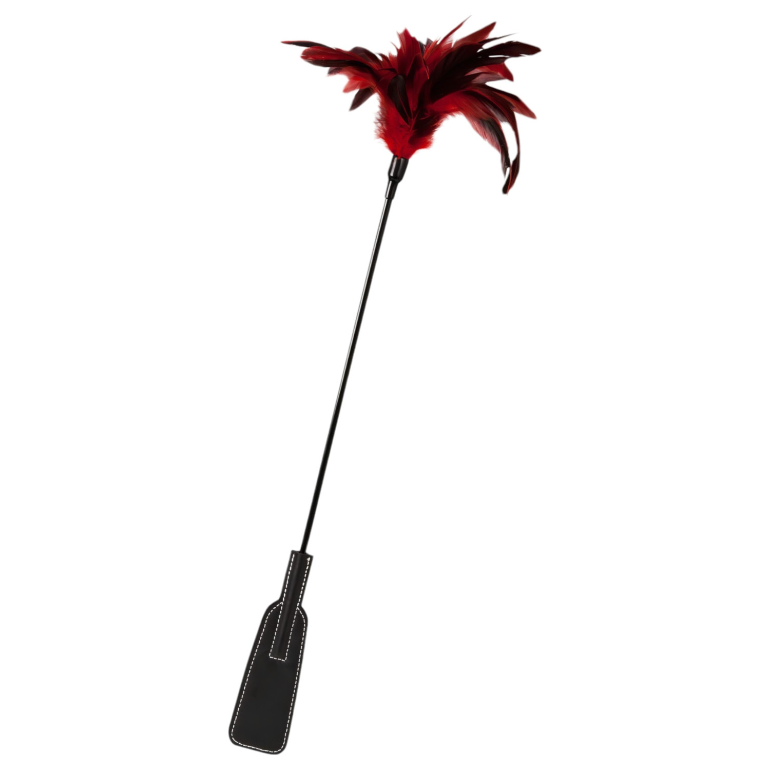 GP Feather - bičík a pierkový štekliaci doplnok - červený