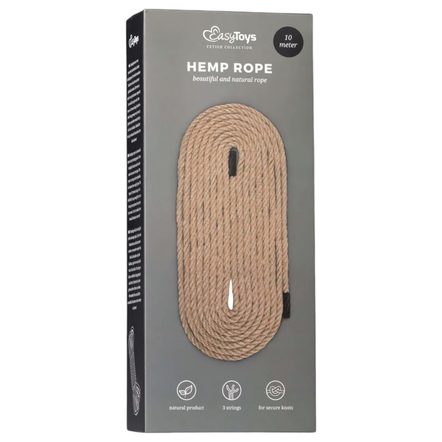 Easytoys Hemp Rope - konopné bondážne lano (10 m