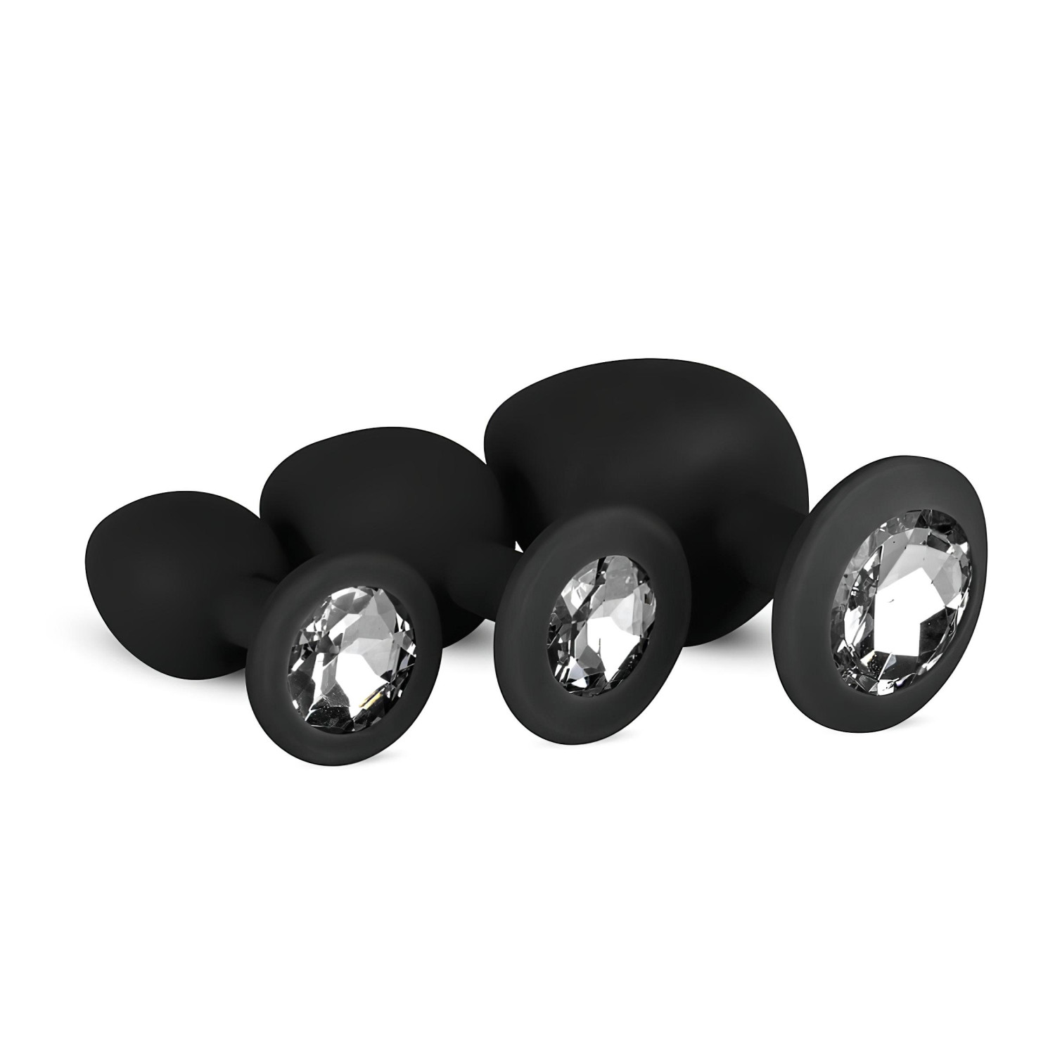 Easytoys - análny plug set - čierny
